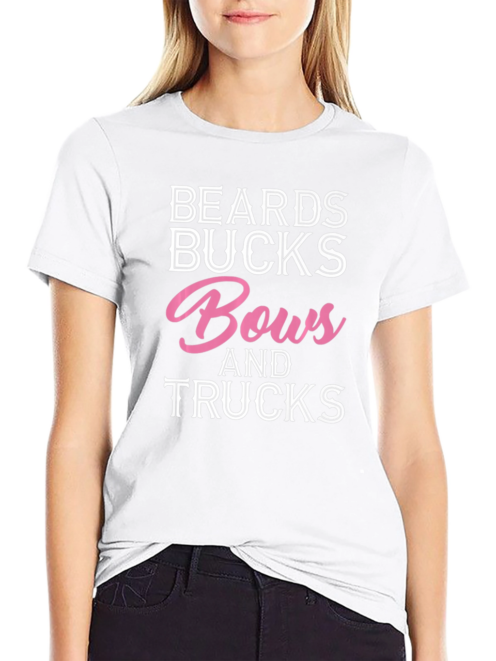 Beards Bucks Bows and Trucks Graphic T-Shirt