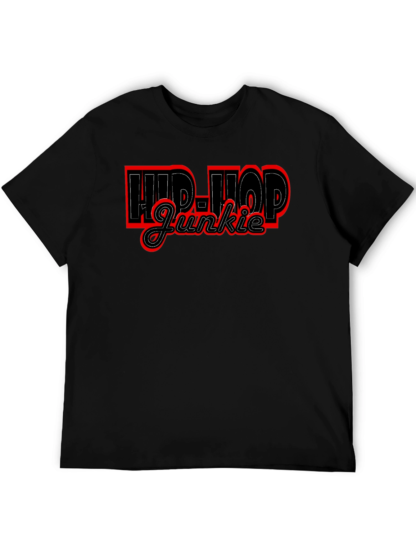 Hip-Hop Junkie Black T-Shirt