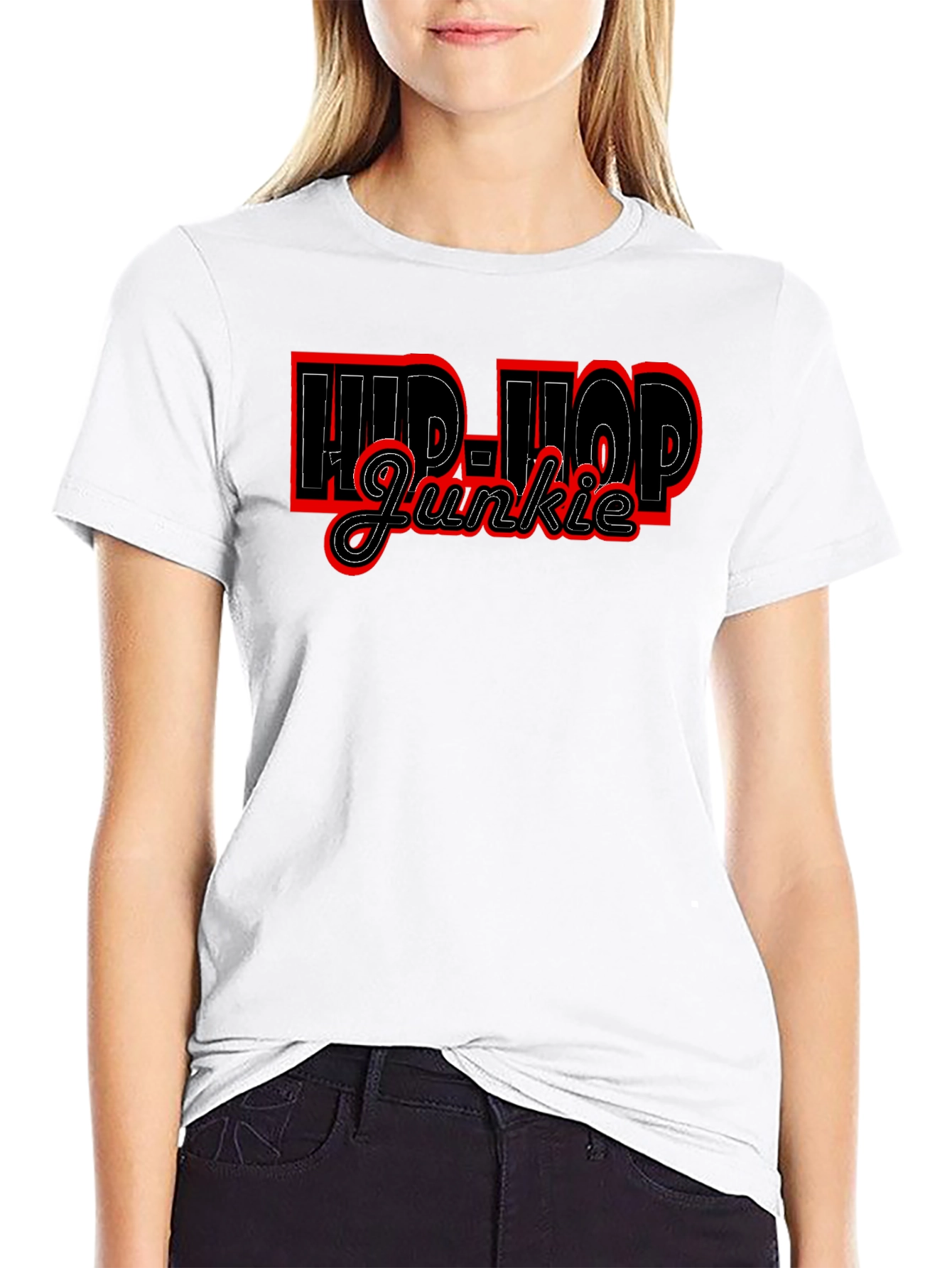 Hip-Hop Junkie Black T-Shirt