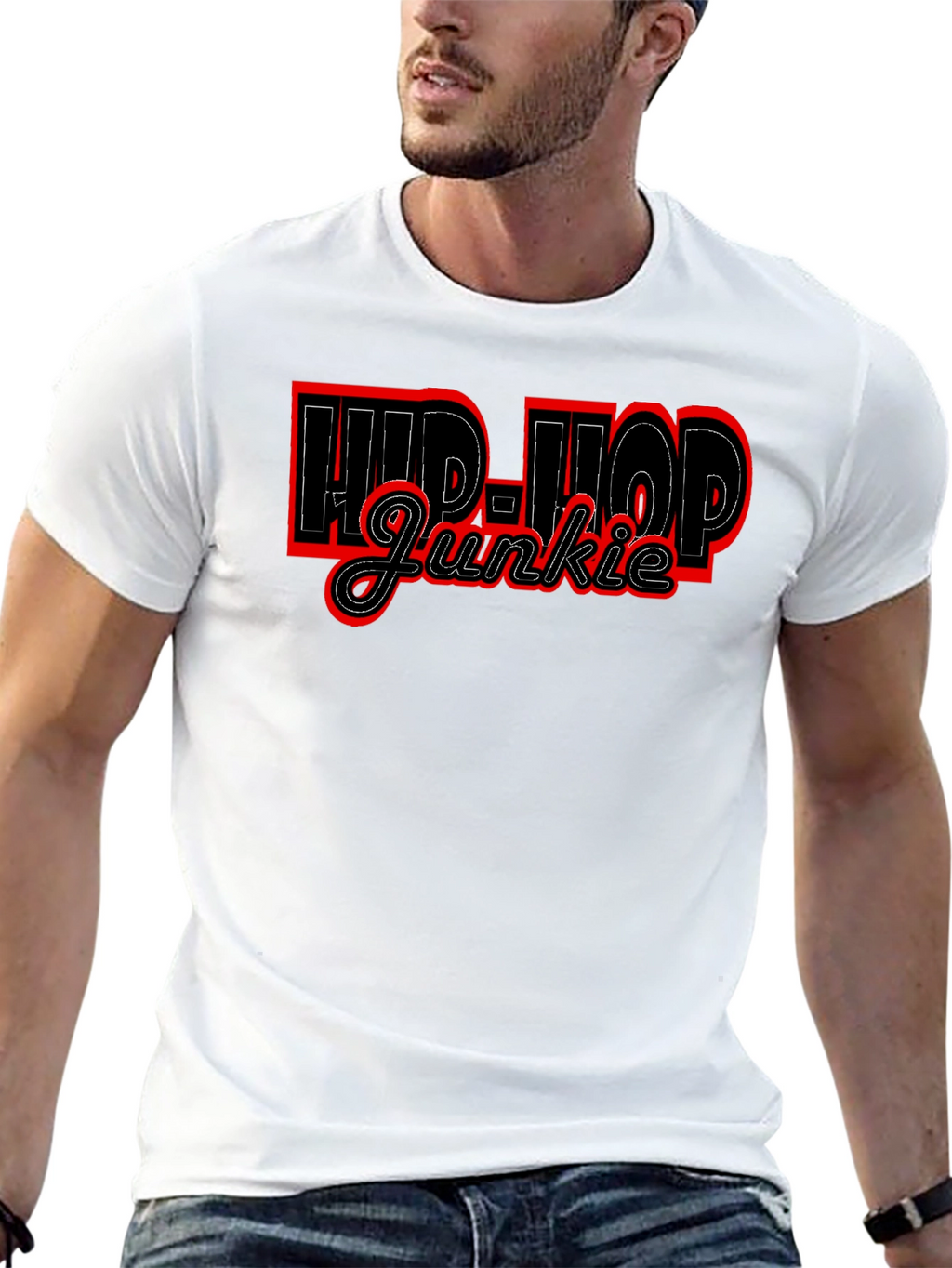 Hip-Hop Junkie Black T-Shirt