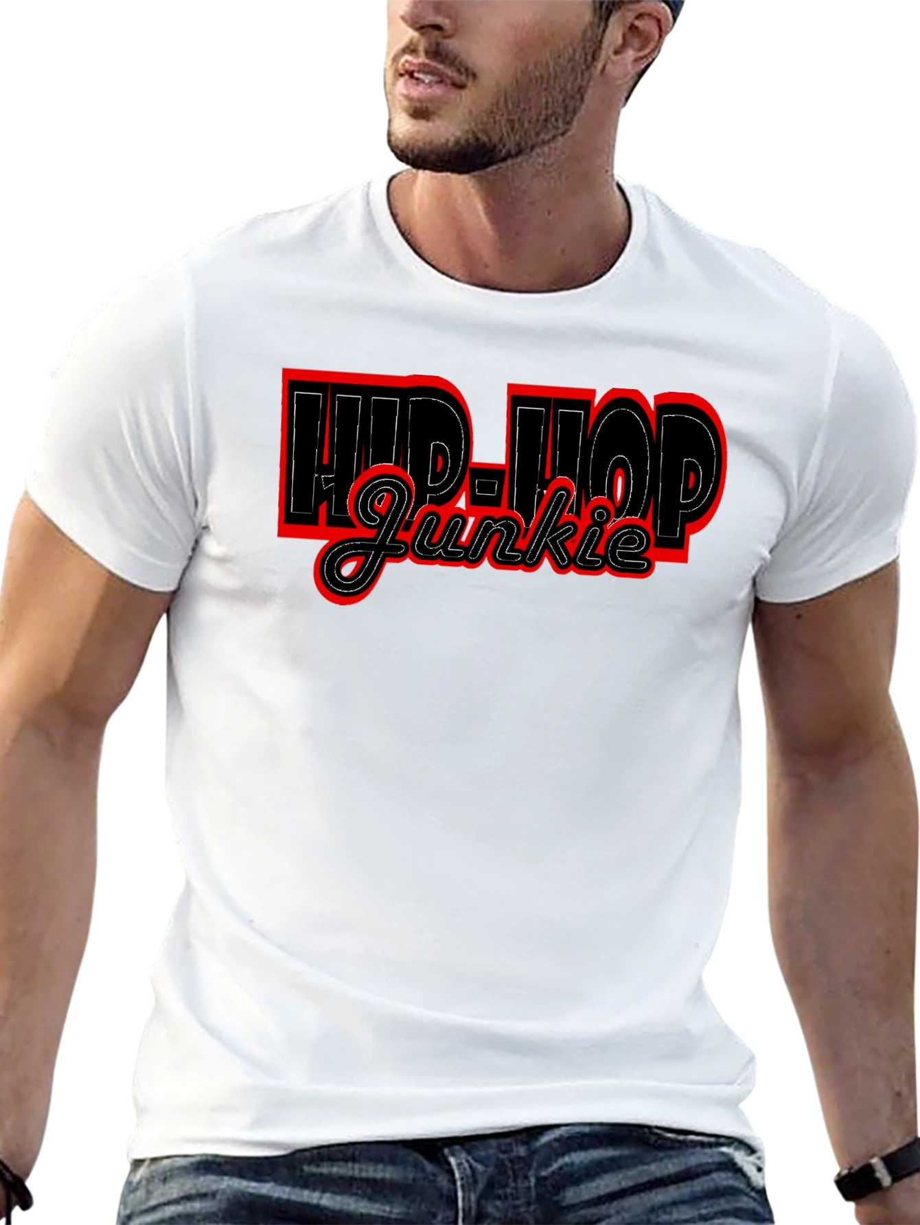 Hip-Hop Junkie Black T-Shirt