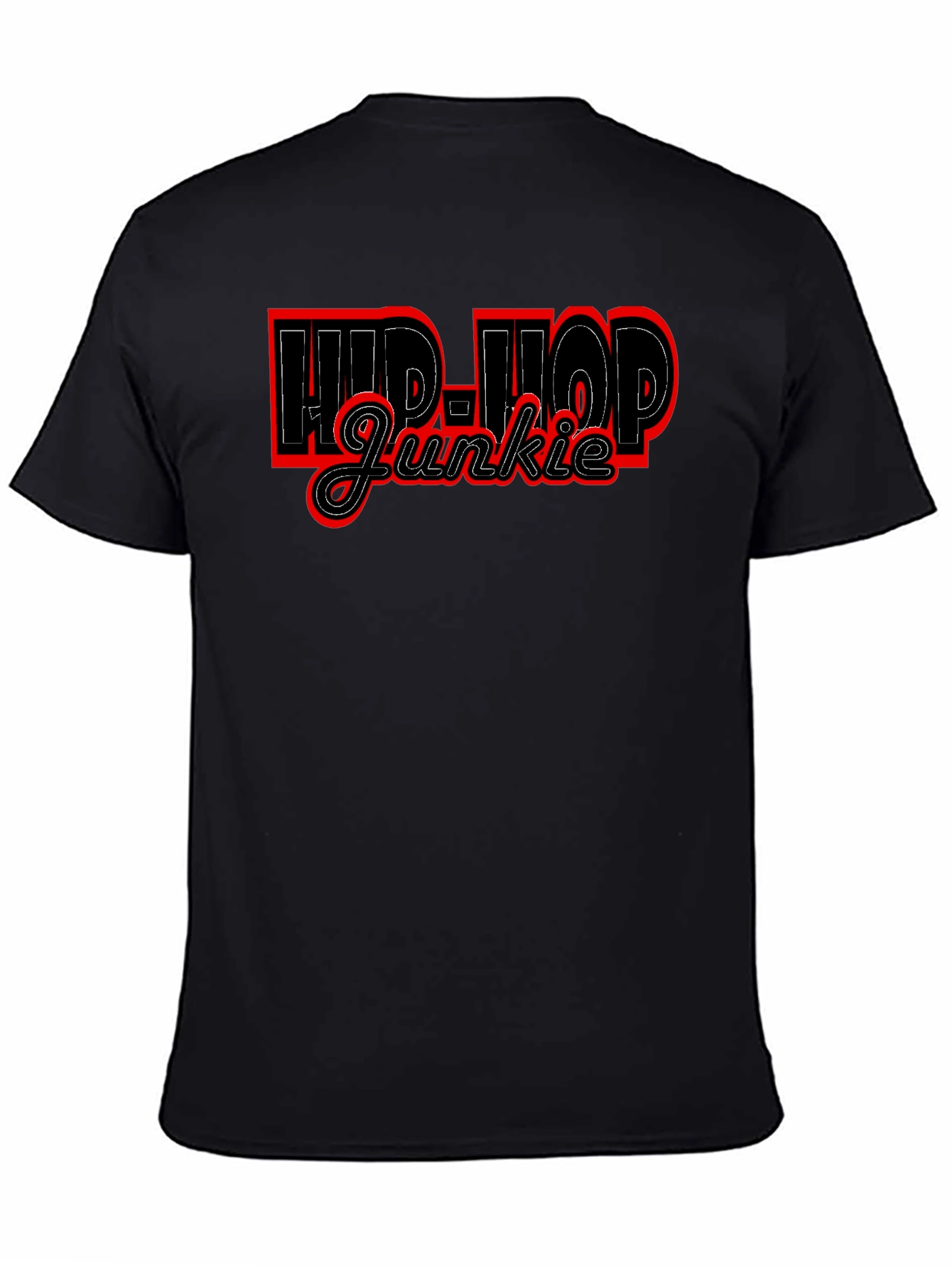 Hip-Hop Junkie Black T-Shirt