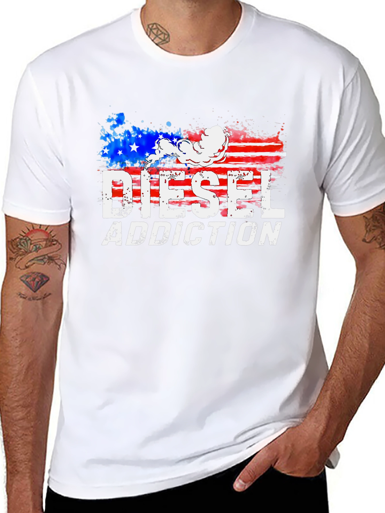 Diesel Addiction Patriotic Graphic Tee