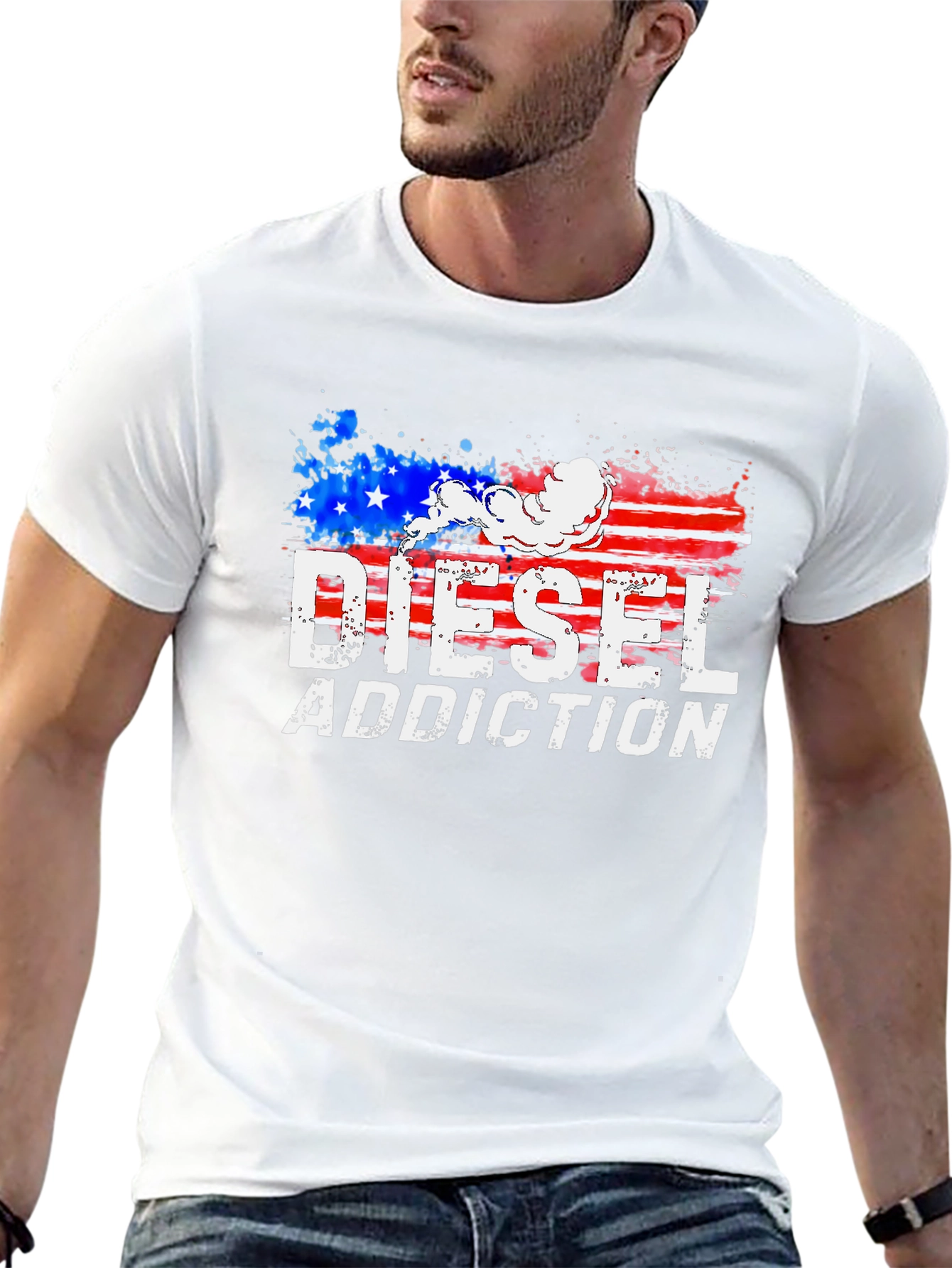 Diesel Addiction Patriotic Graphic Tee
