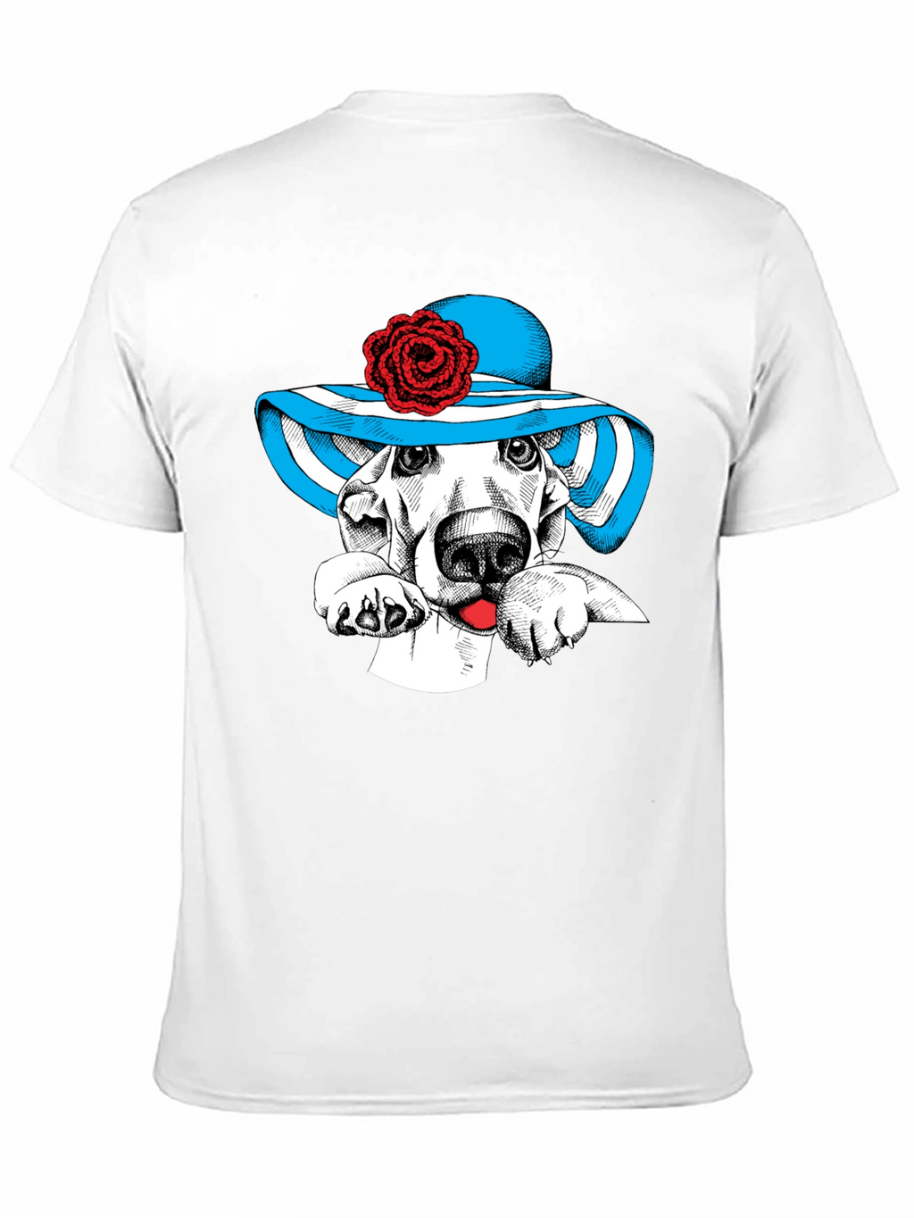 Dog in Hat Graphic Tee - Unique Design!