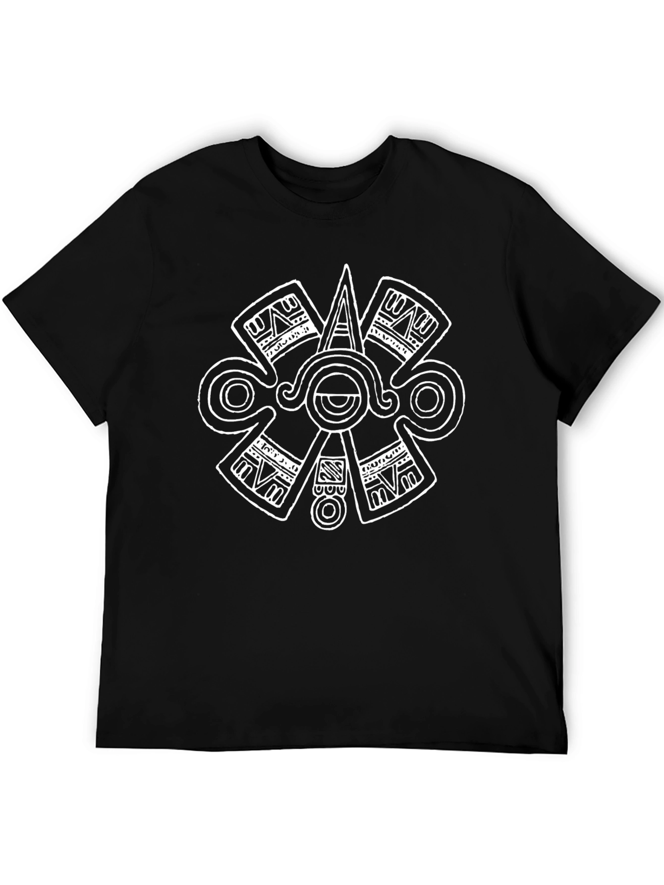 Aztec Calendar T-Shirt - Black Graphic Tee