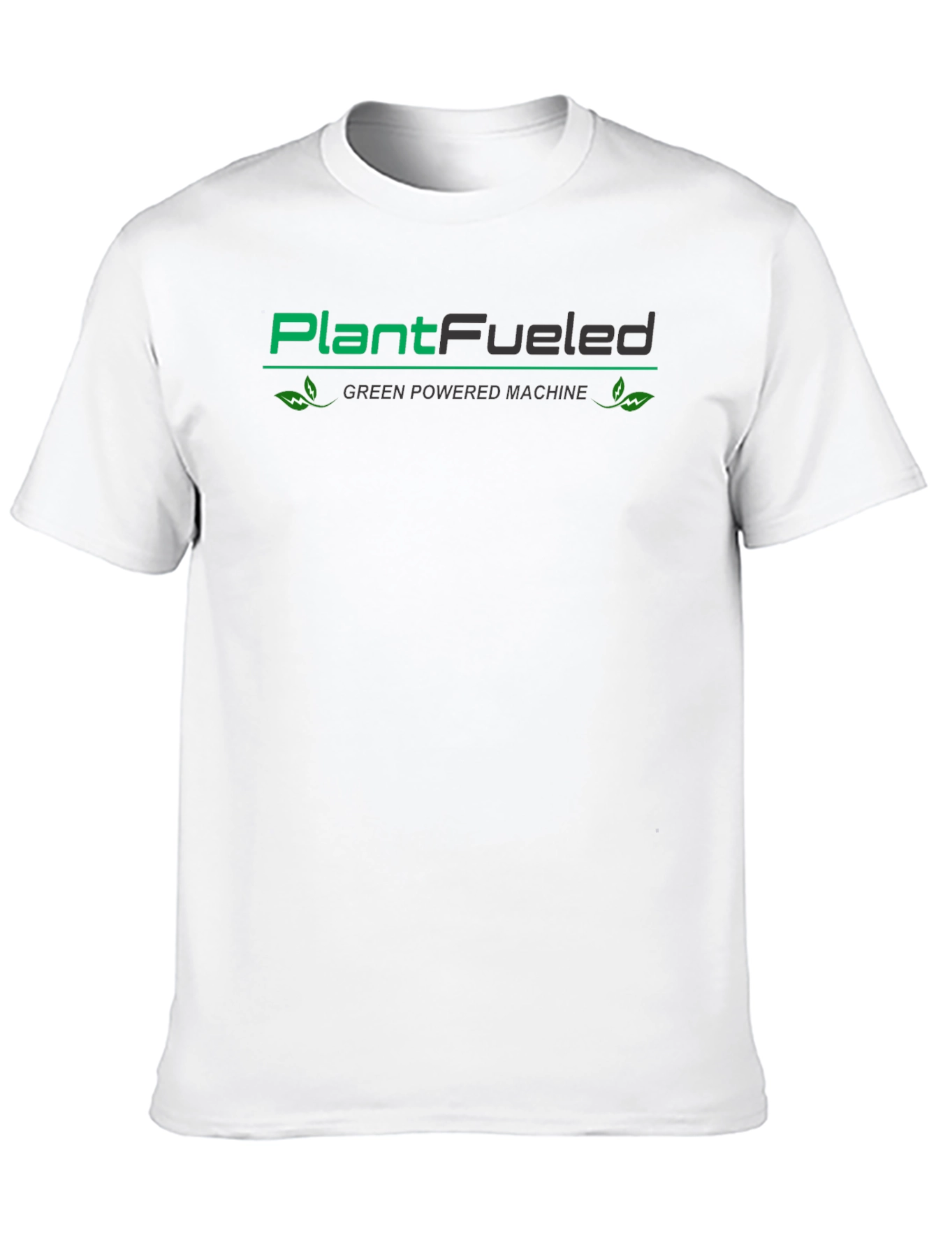 PlantFueled Green Powered Machine Black T-Shirt