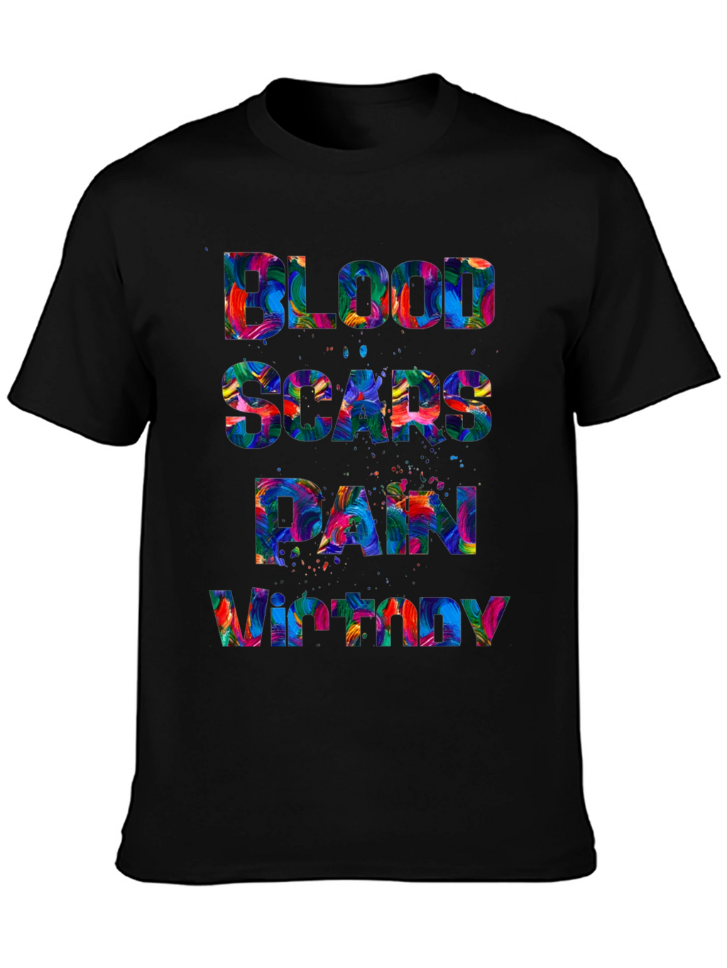 Blood Scars Pain Victory Graphic Tee