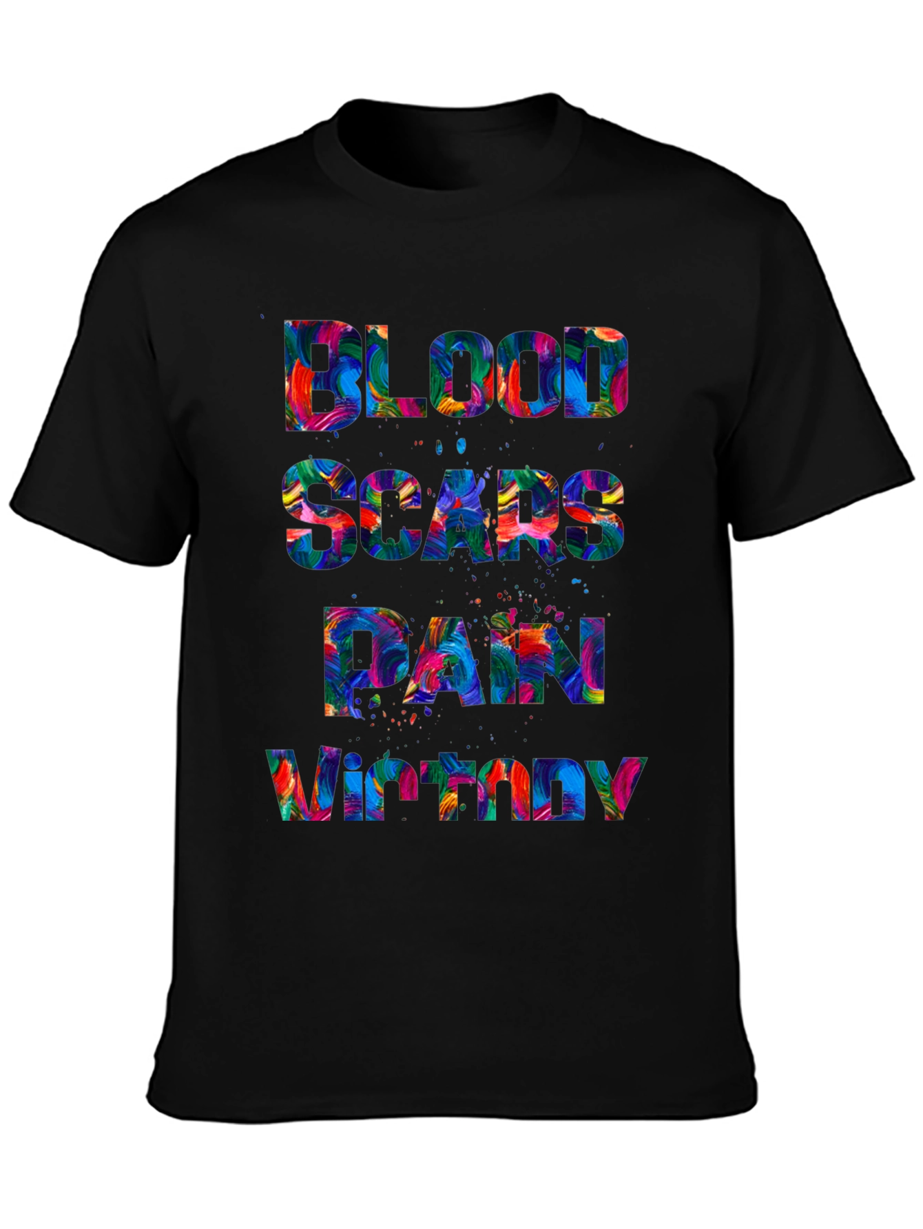 Blood Scars Pain Victory Graphic Tee