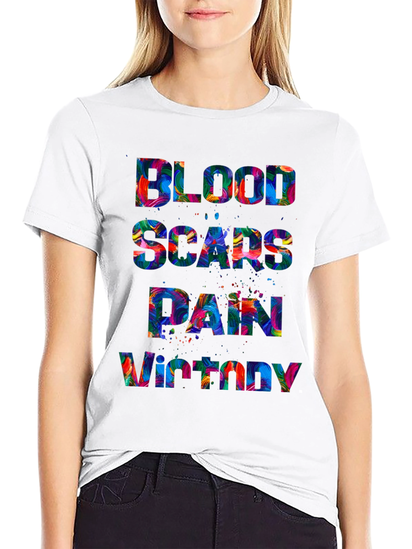 Blood Scars Pain Victory Graphic Tee