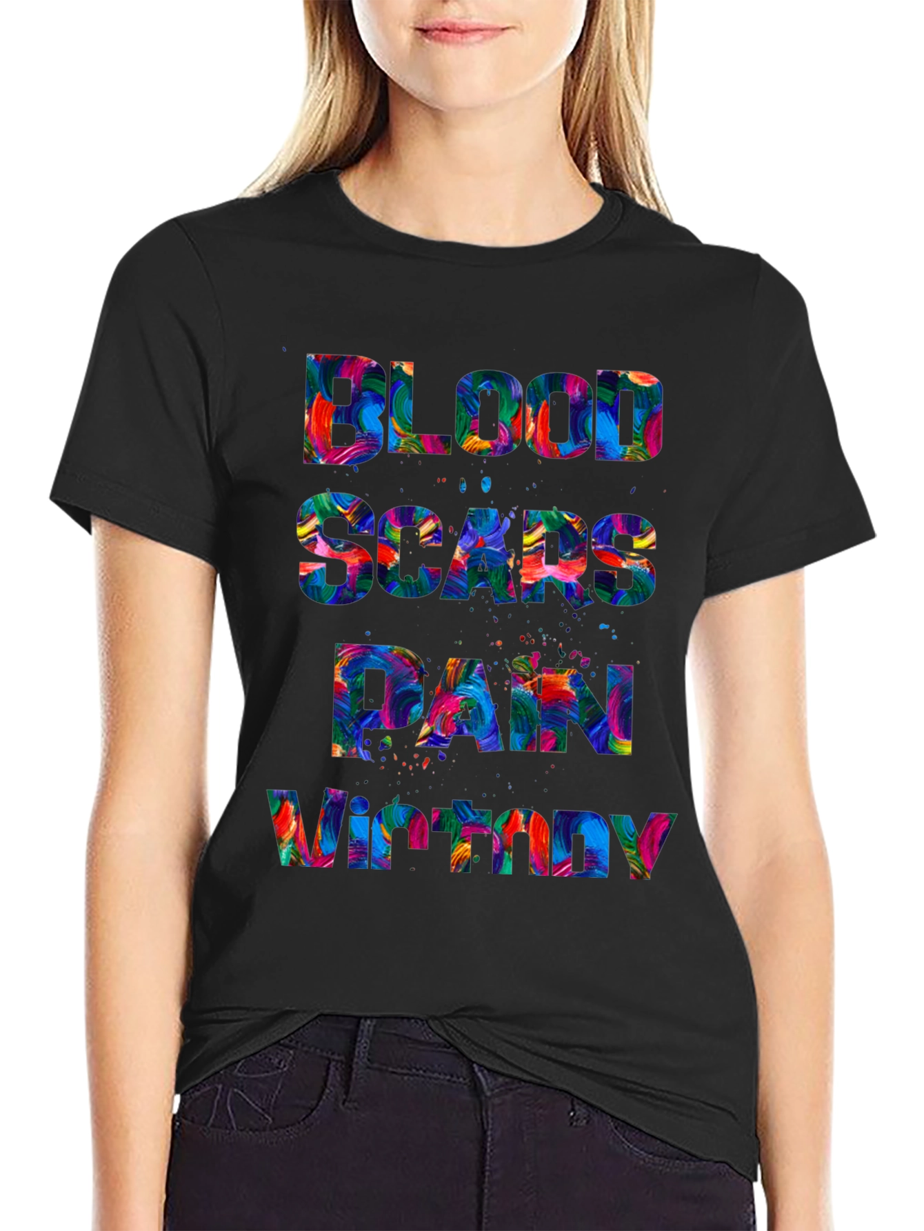 Blood Scars Pain Victory Graphic Tee