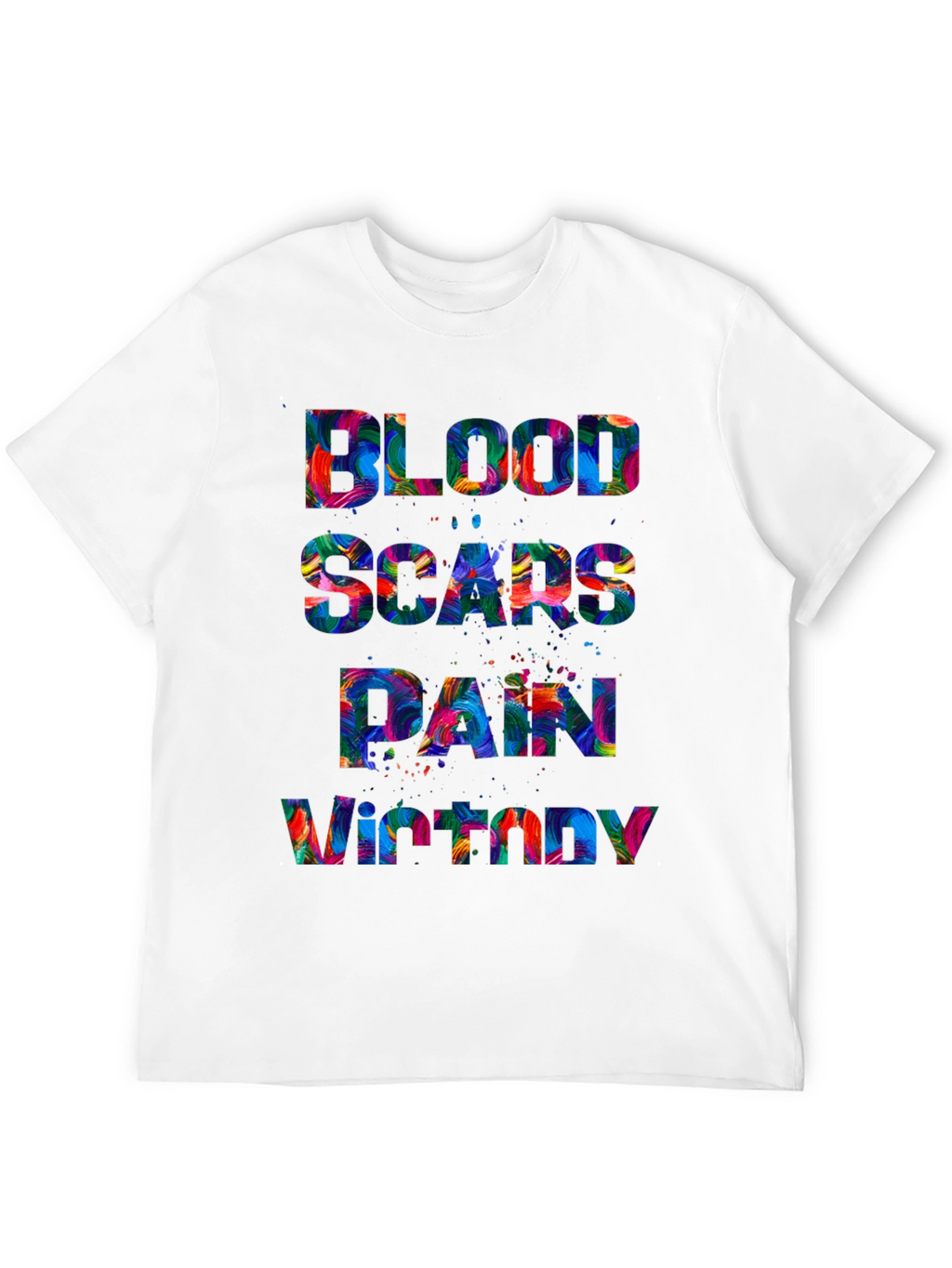 Blood Scars Pain Victory Graphic Tee