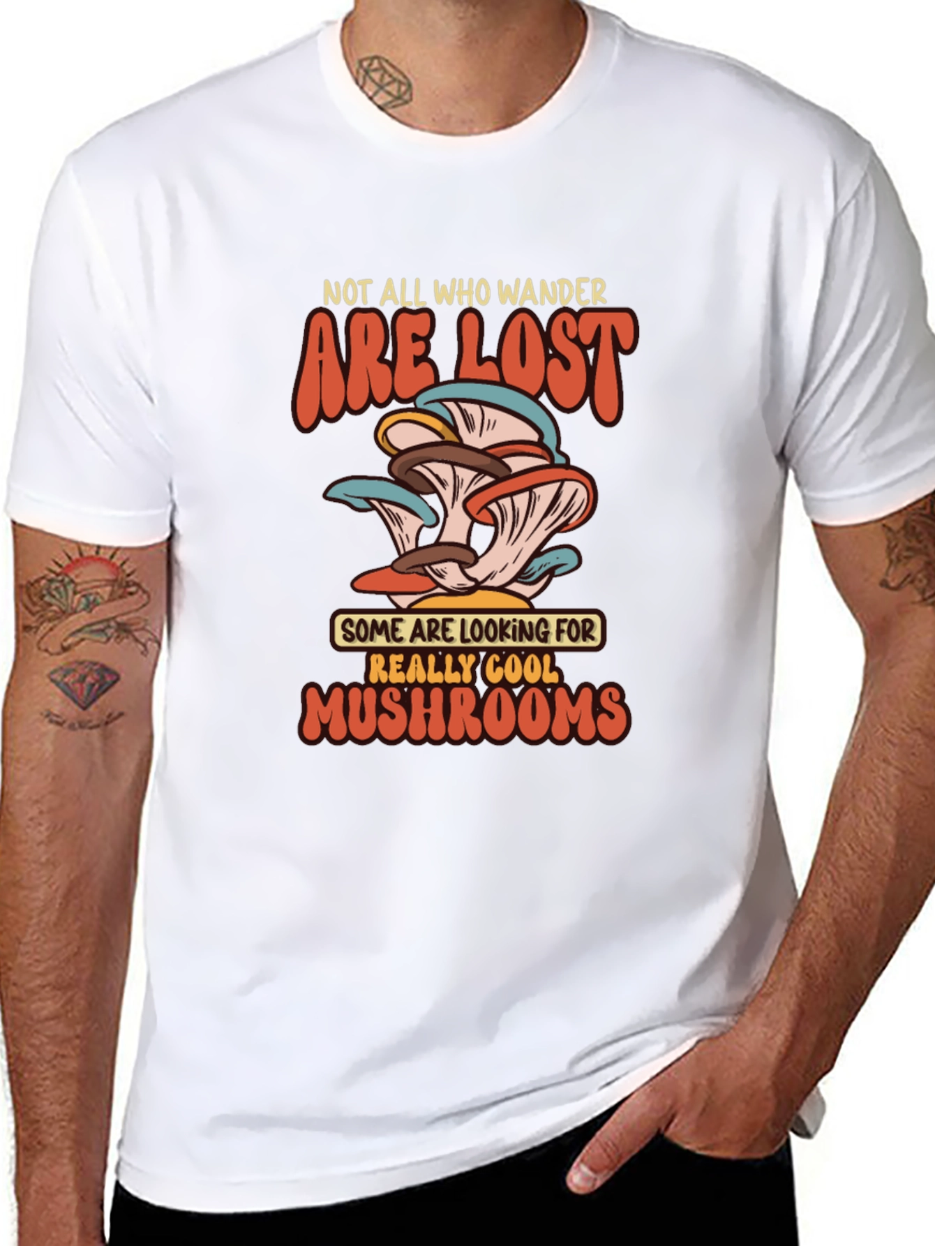 Mushroom Lover T-Shirt - Not All Who Wander