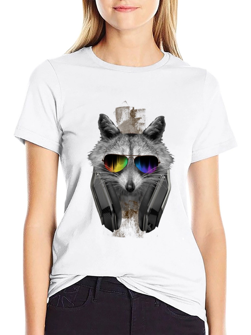 Cool Raccoon Graphic T-Shirt