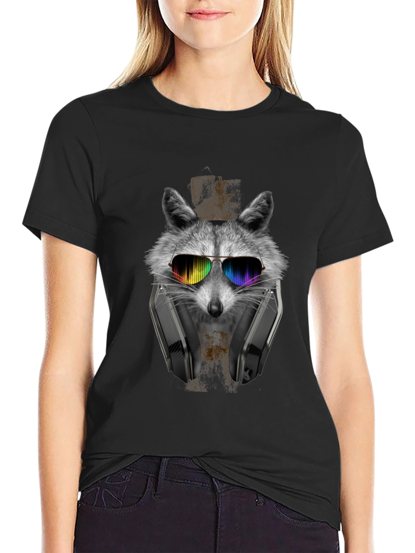 Cool Raccoon Graphic T-Shirt