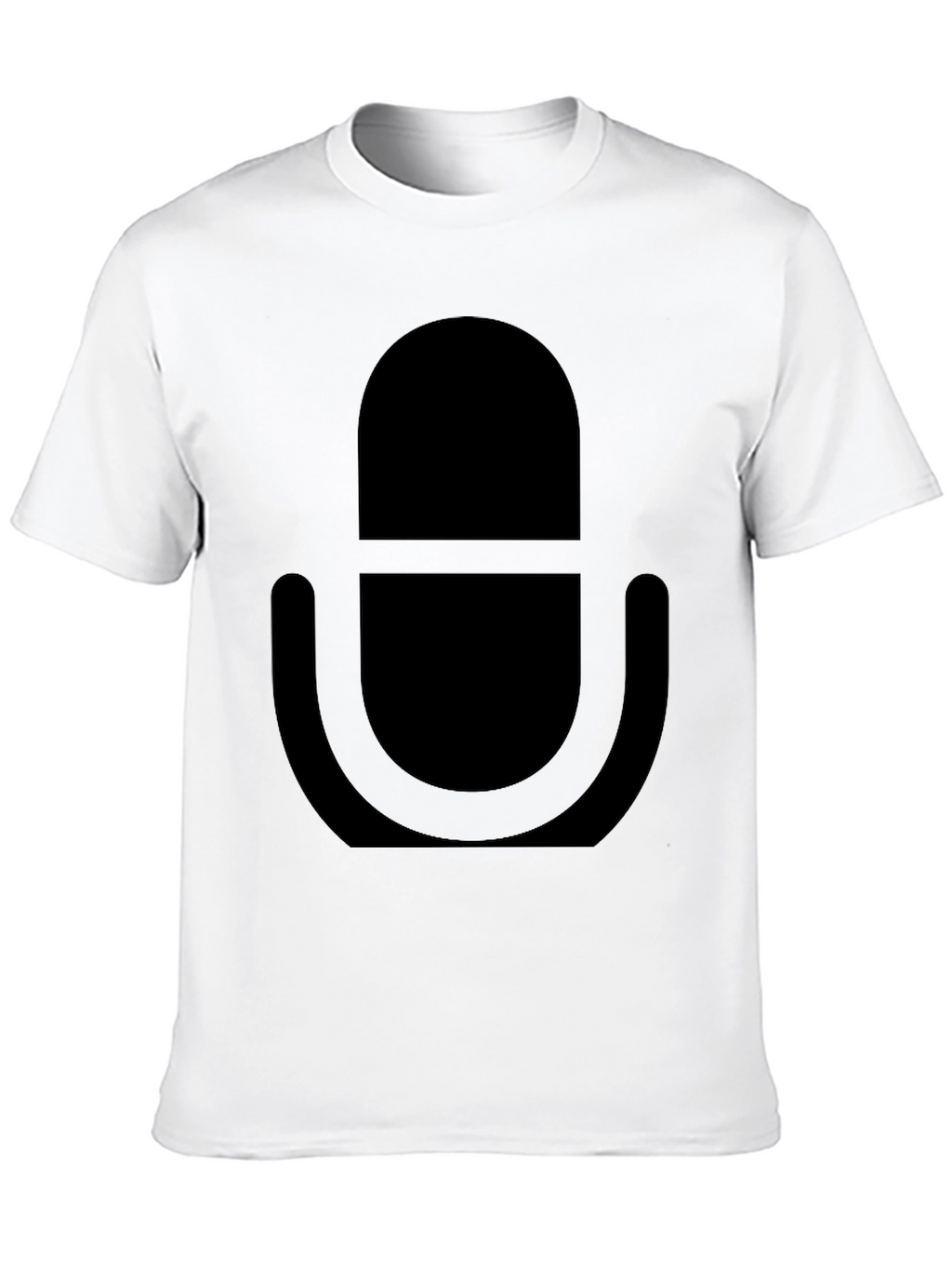 Black Microphone Graphic Tee