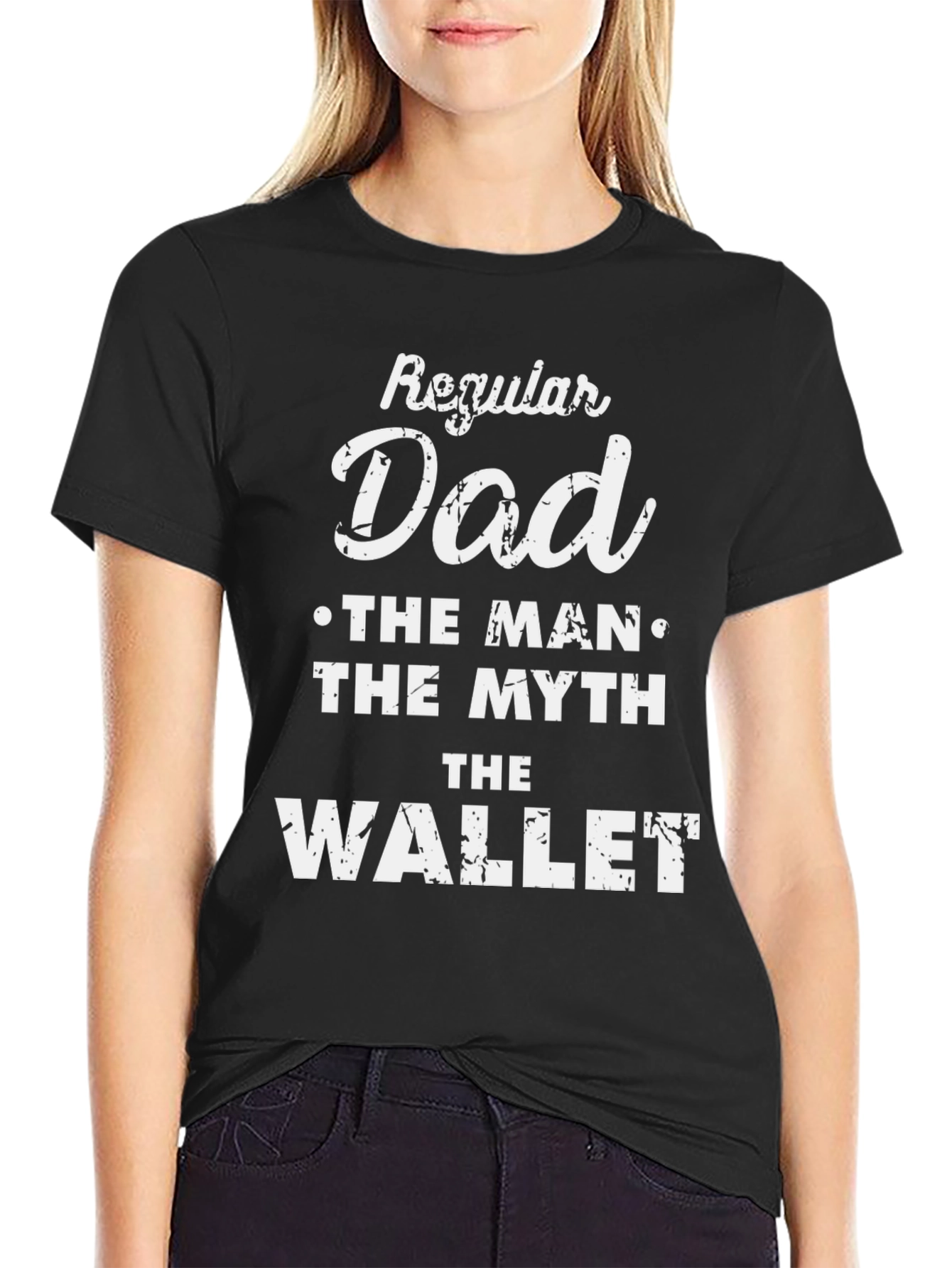 Regular Dad T-Shirt - The Man The Myth The Wallet