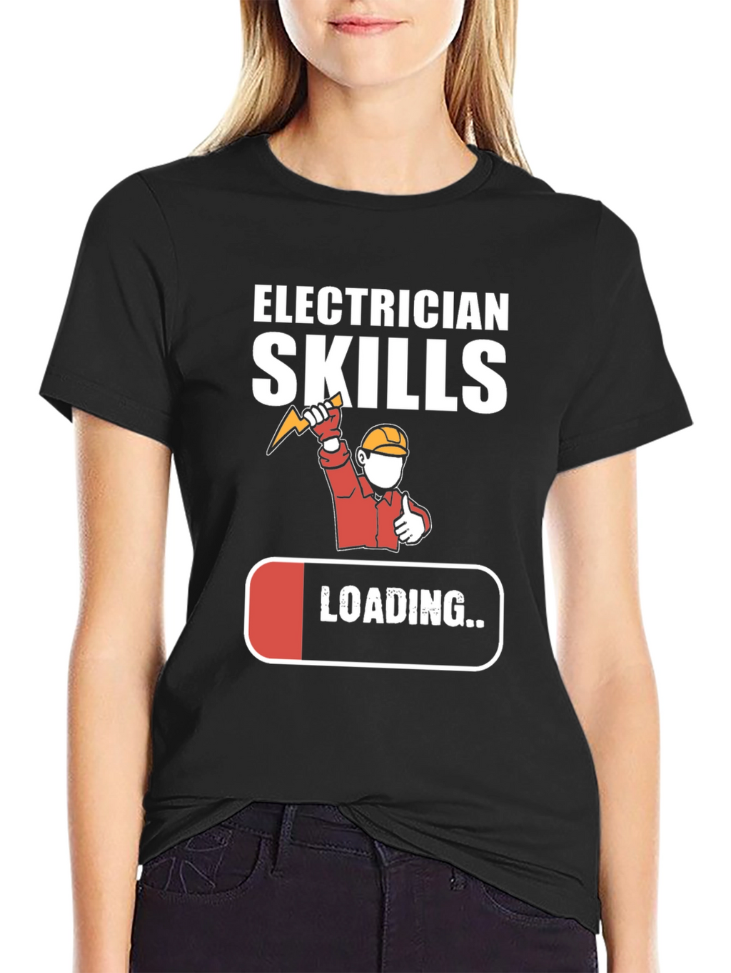 Electrician Skills Loading T-Shirt Funny Gift