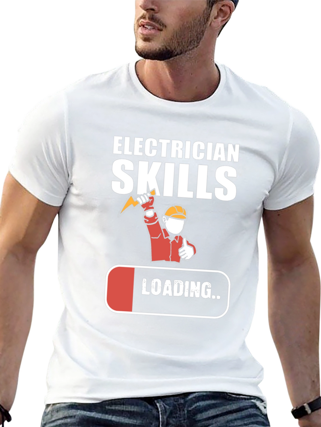Electrician Skills Loading T-Shirt Funny Gift