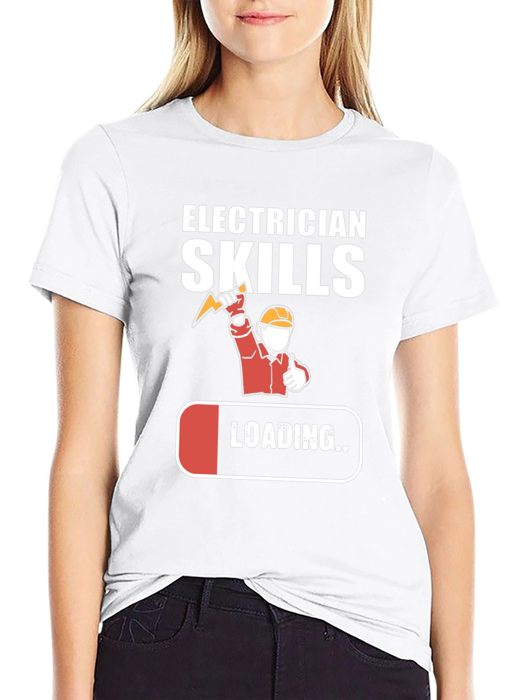 Electrician Skills Loading T-Shirt Funny Gift
