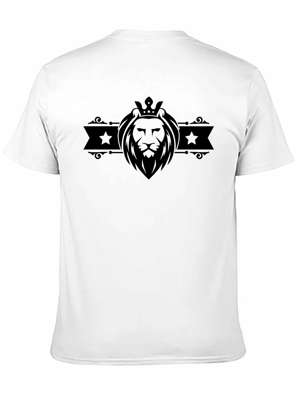 Lion King Crown Graphic Black T-Shirt