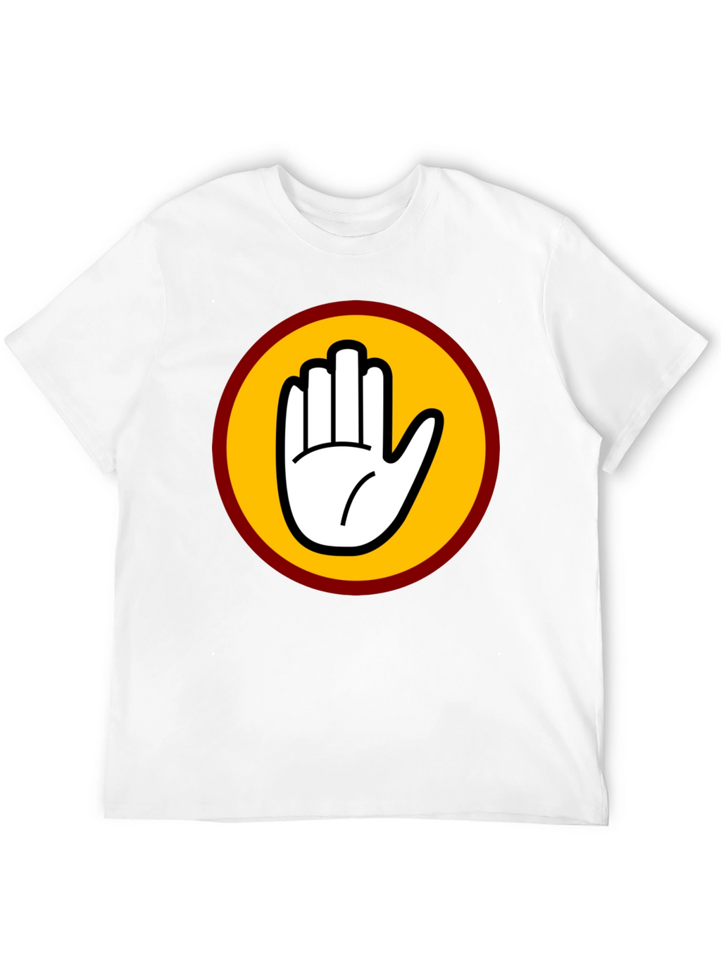 Black T-Shirt with Bold Hand Graphic