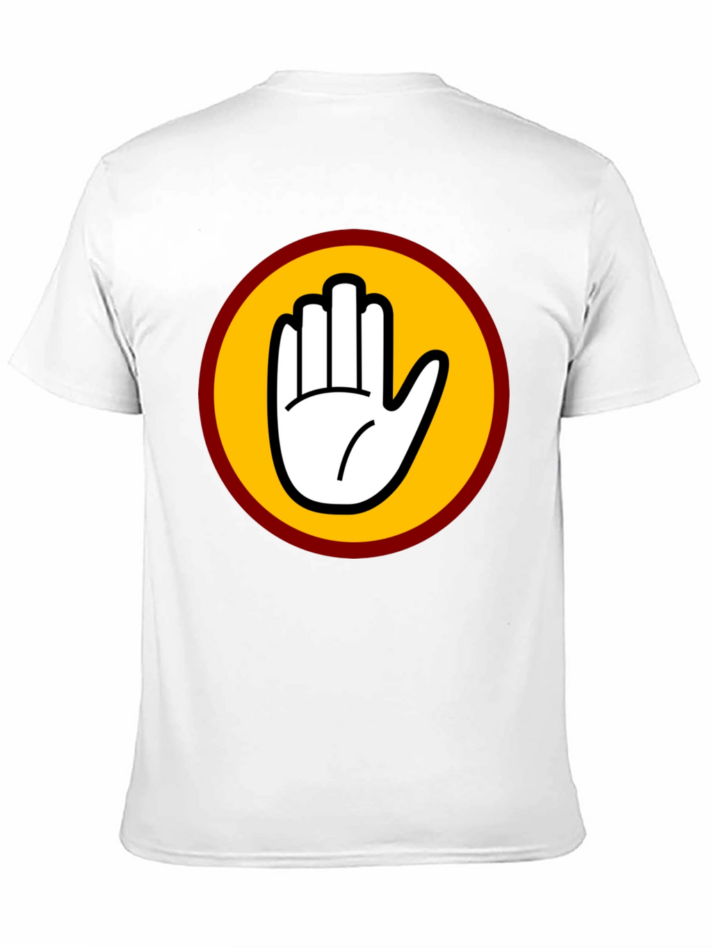 Black T-Shirt with Bold Hand Graphic