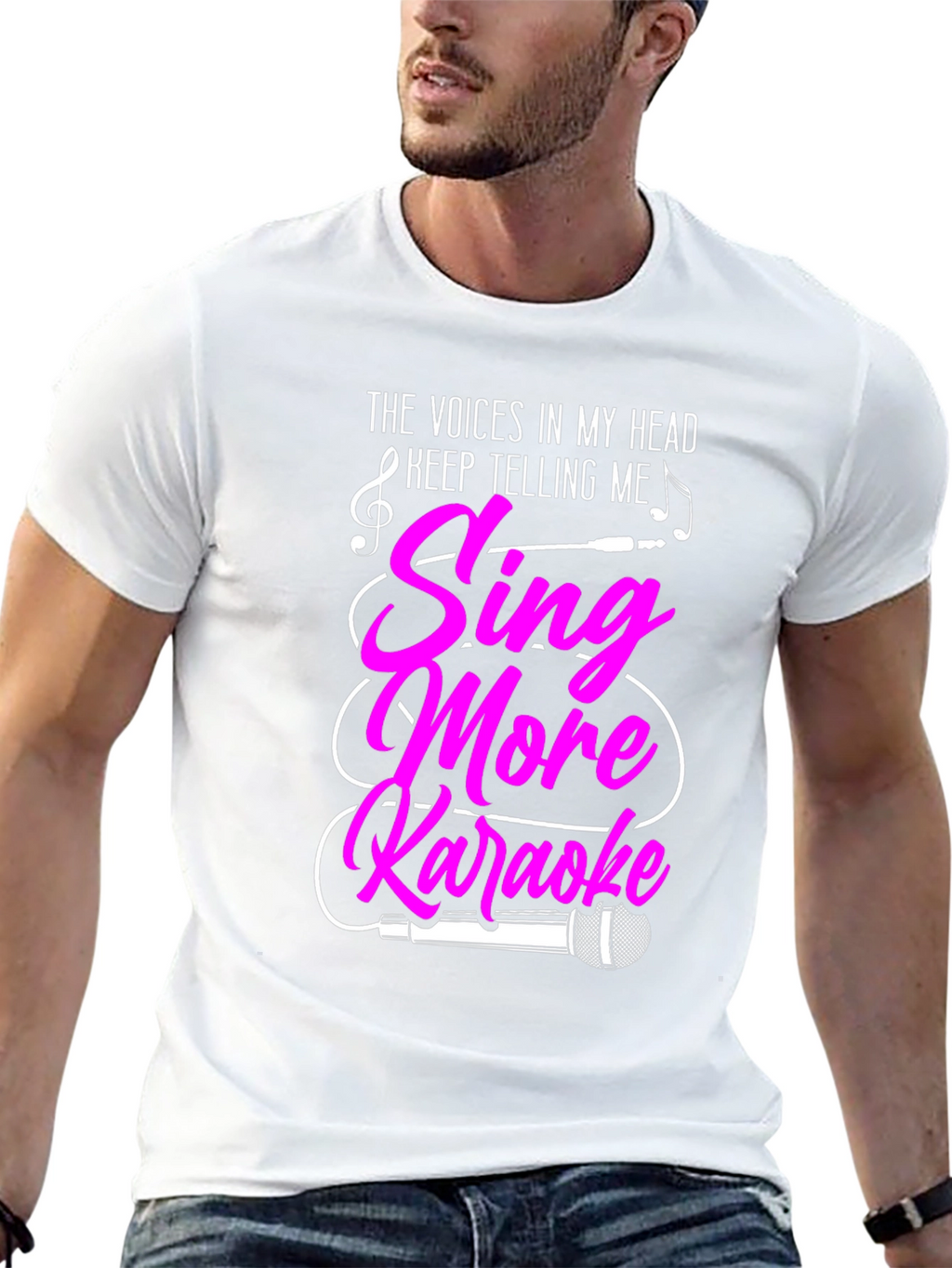 Sing More Karaoke Graphic T-Shirt