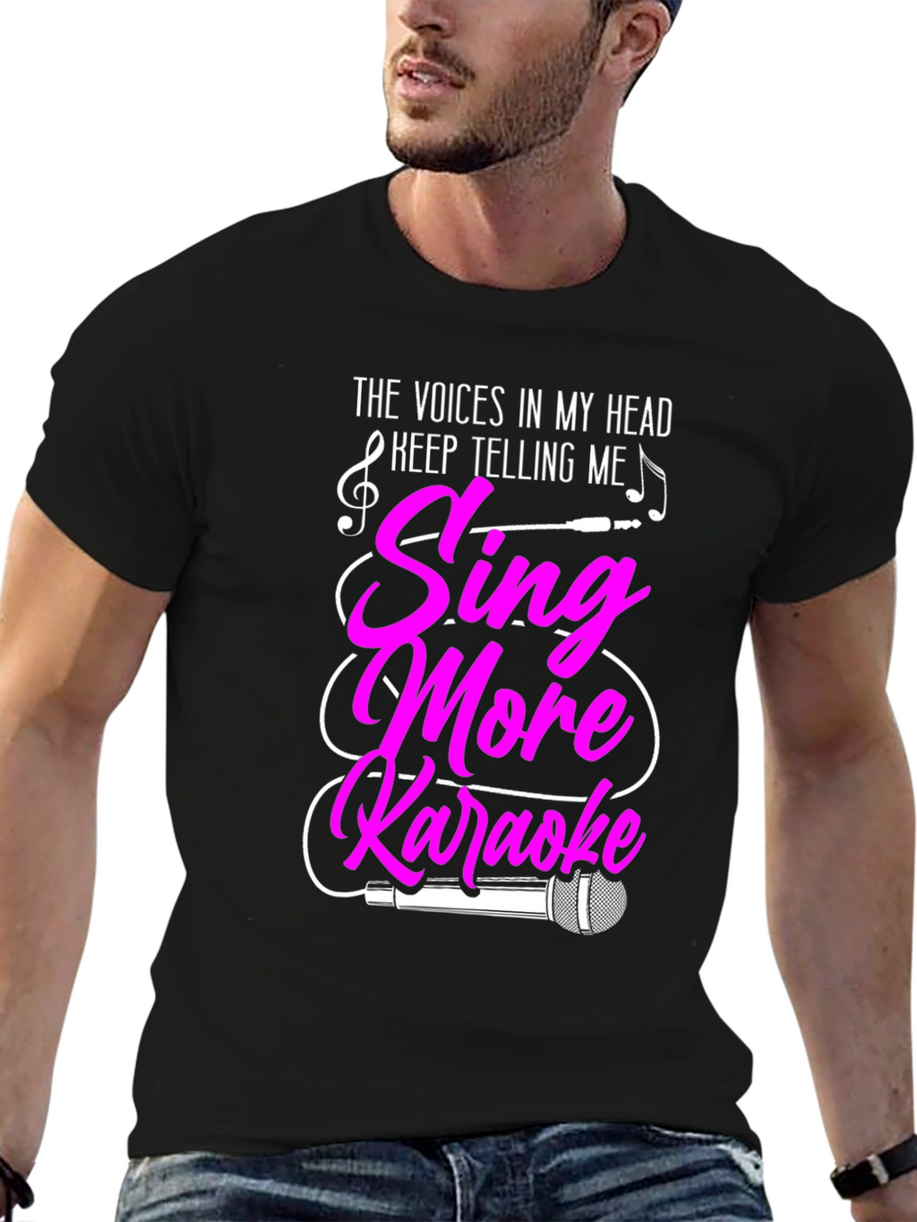Sing More Karaoke Graphic T-Shirt