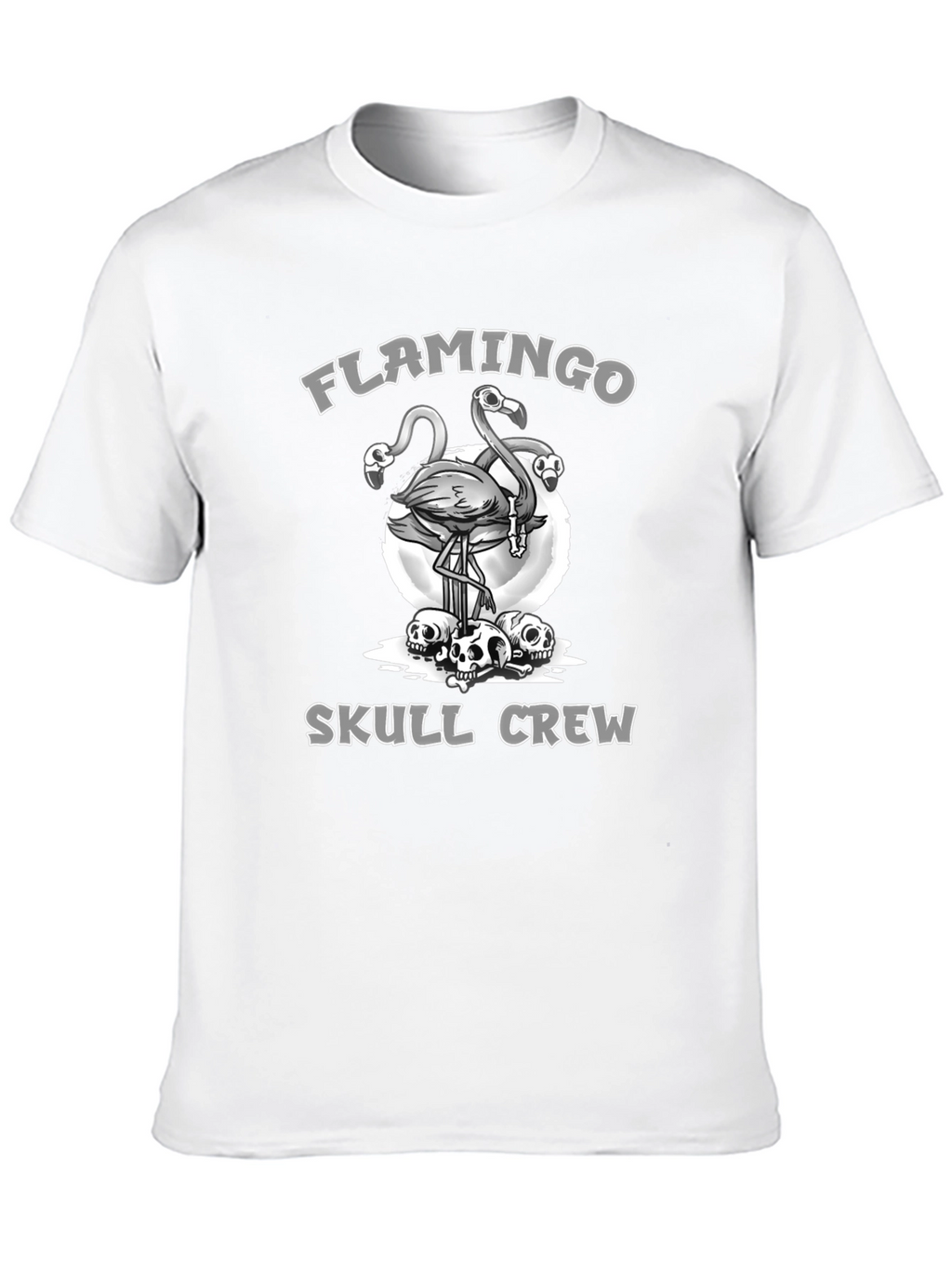 Flamingo Skull Crew Graphic Tee