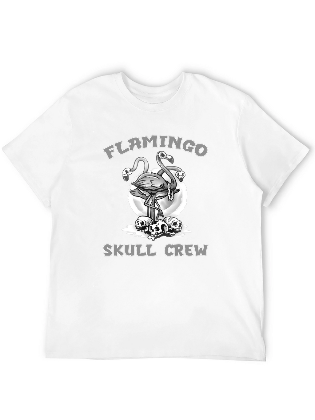 Flamingo Skull Crew Graphic Tee