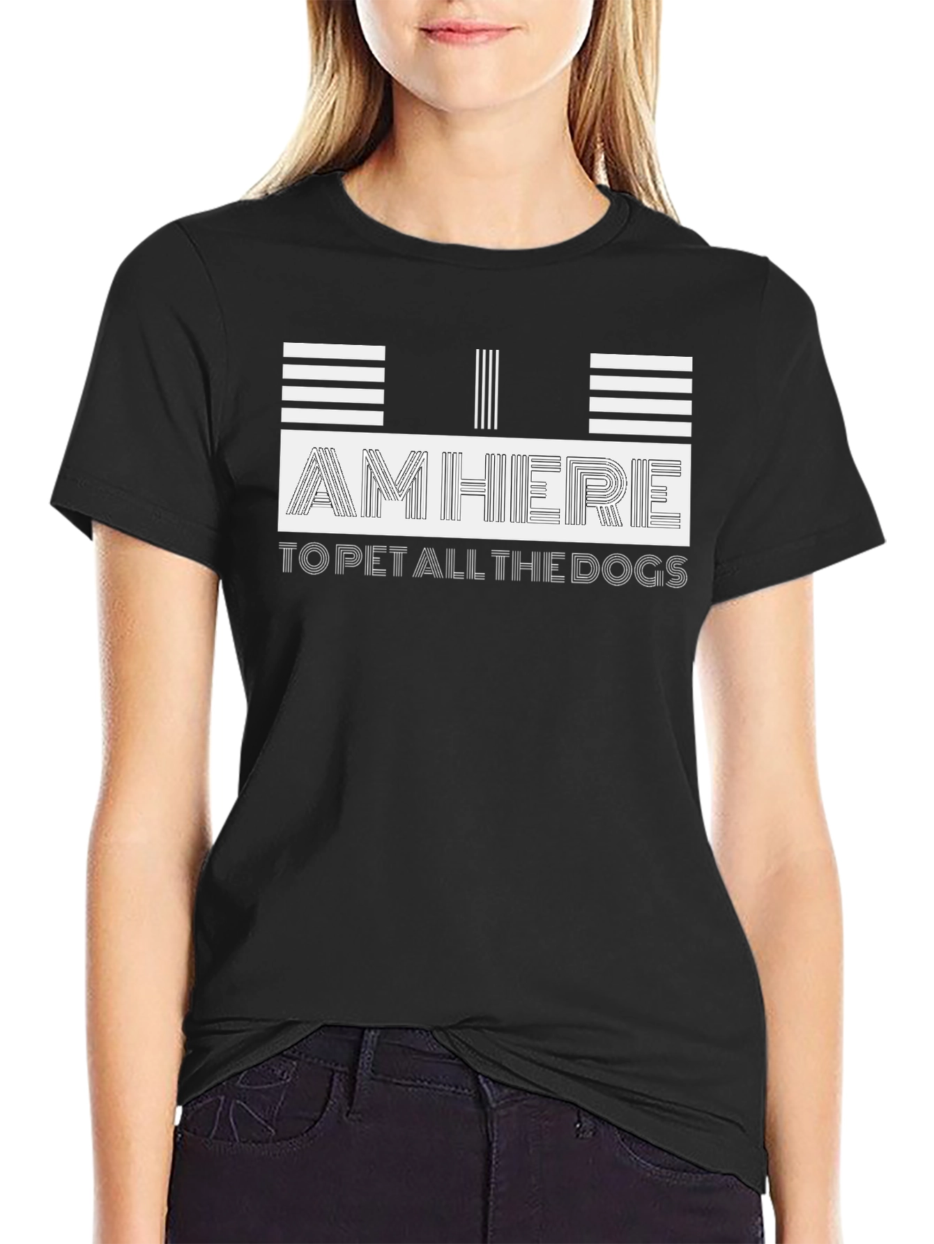 I am Here to Pet All the Dogs Graphic Tee