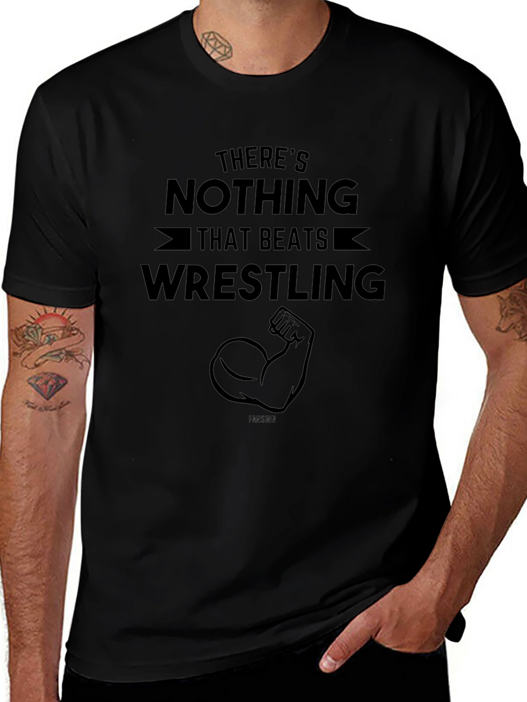 Wrestling T-Shirt - Nothing Beats Wrestling Graphic Tee