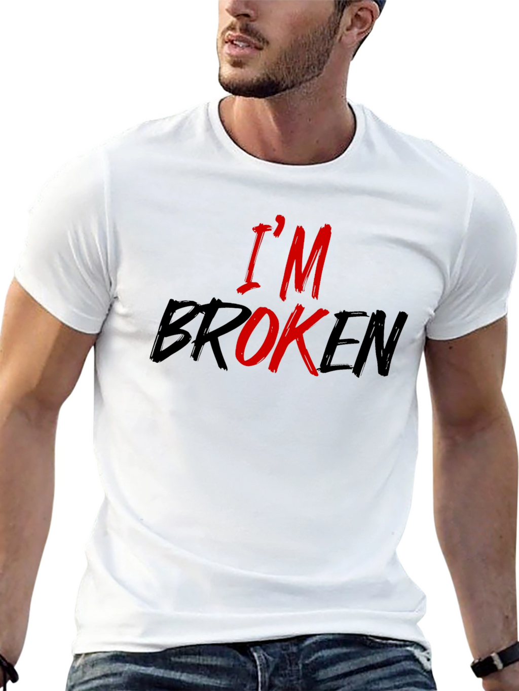 Im Broken Graphic Tee - Menswear