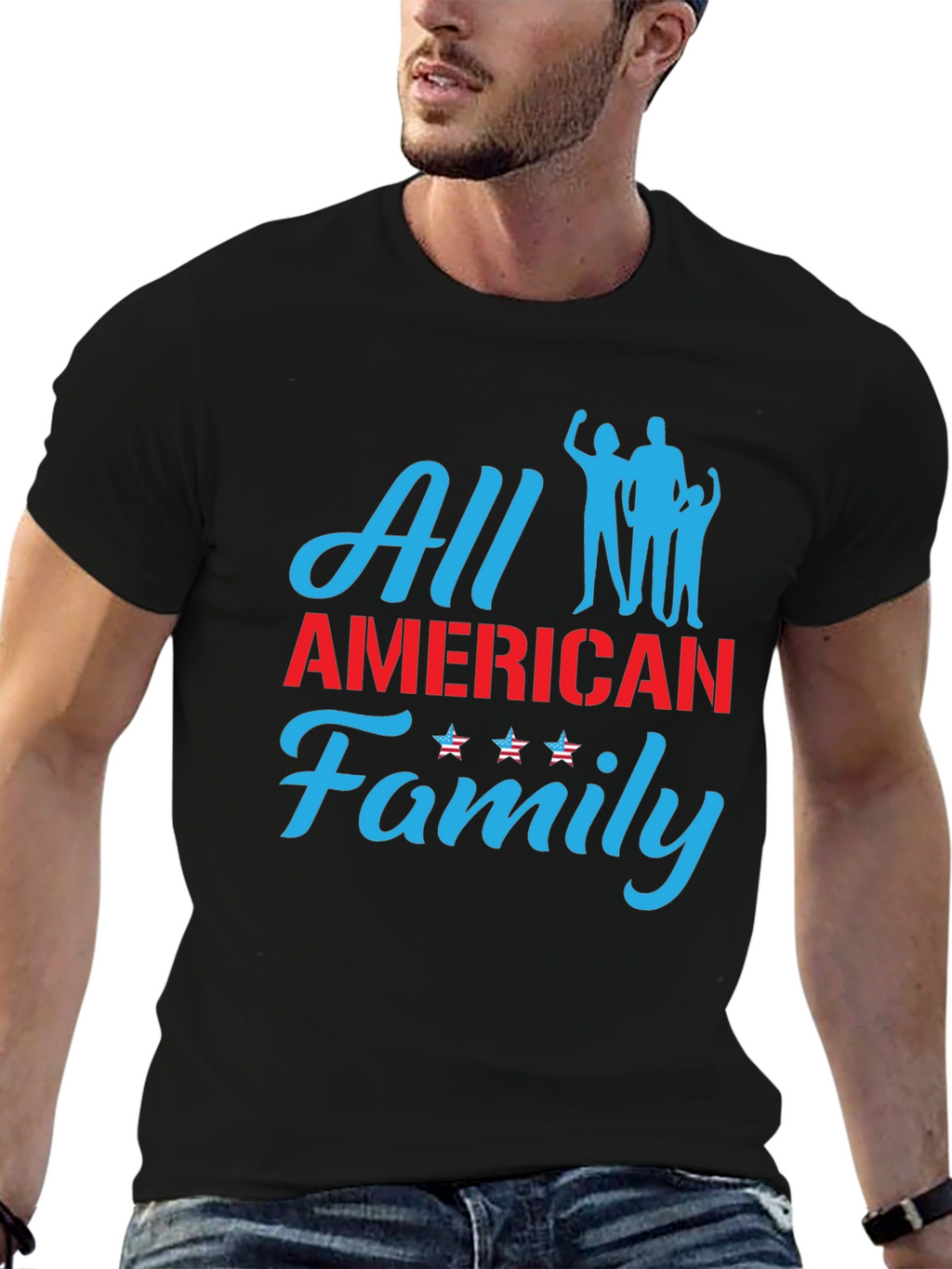 All American Family Graphic Tee - Patriotic Pride