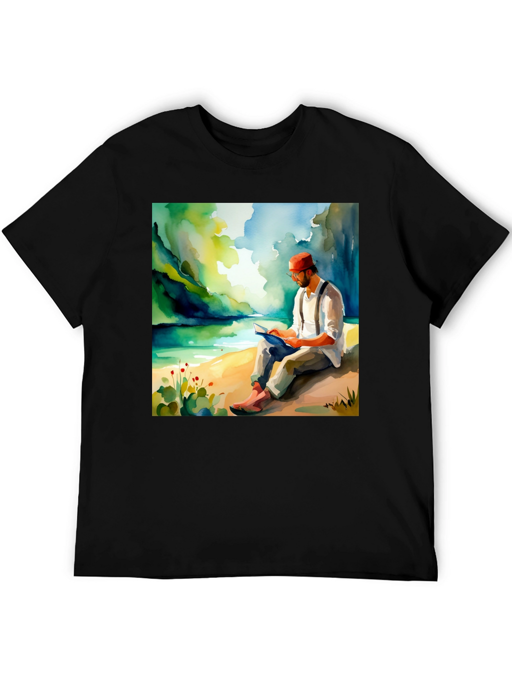 Literary Lake View Graphic Tee