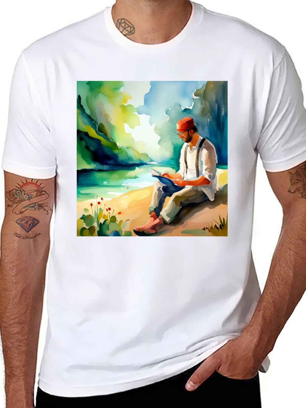 Literary Lake View Graphic Tee