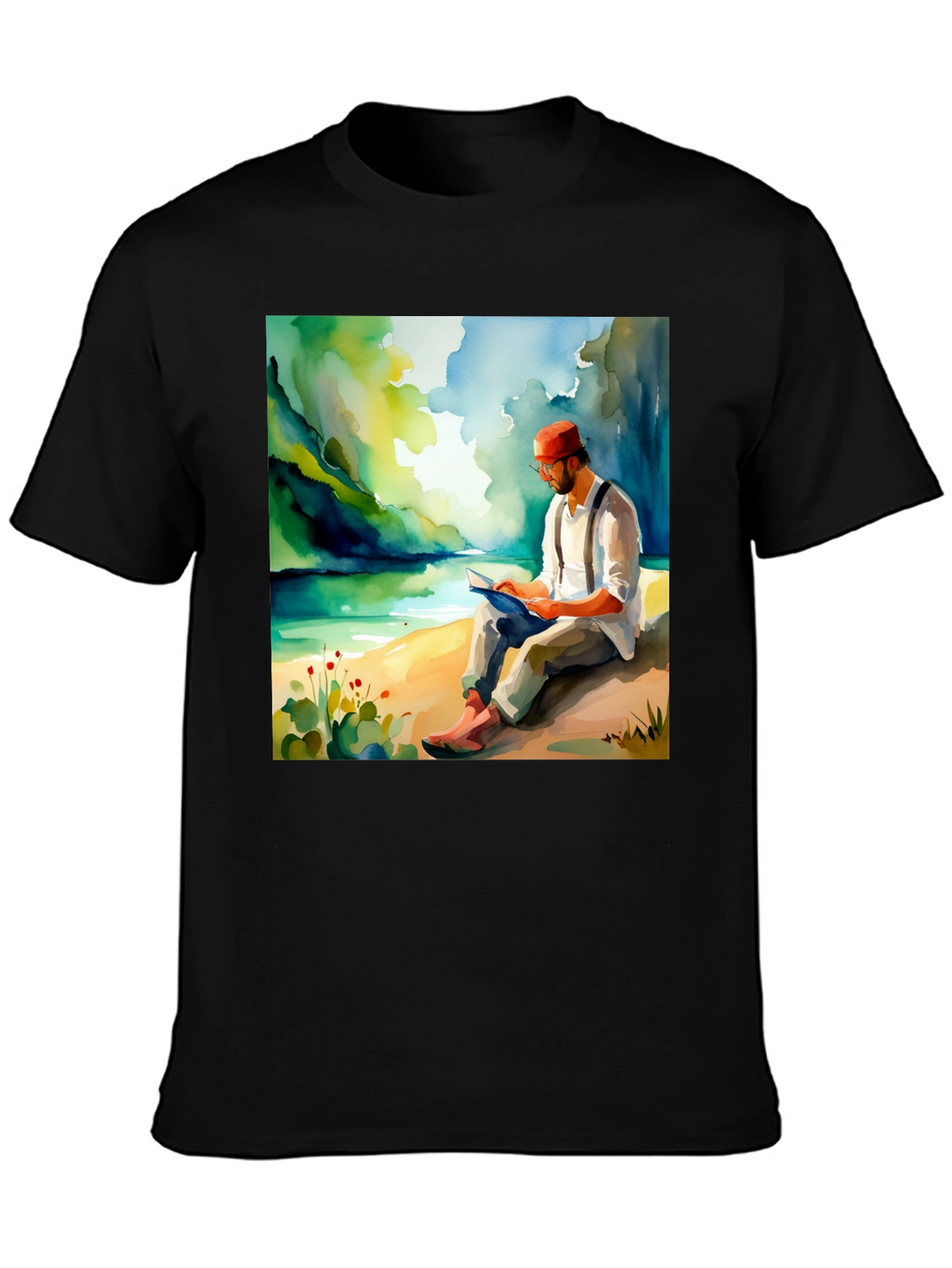 Literary Lake View Graphic Tee