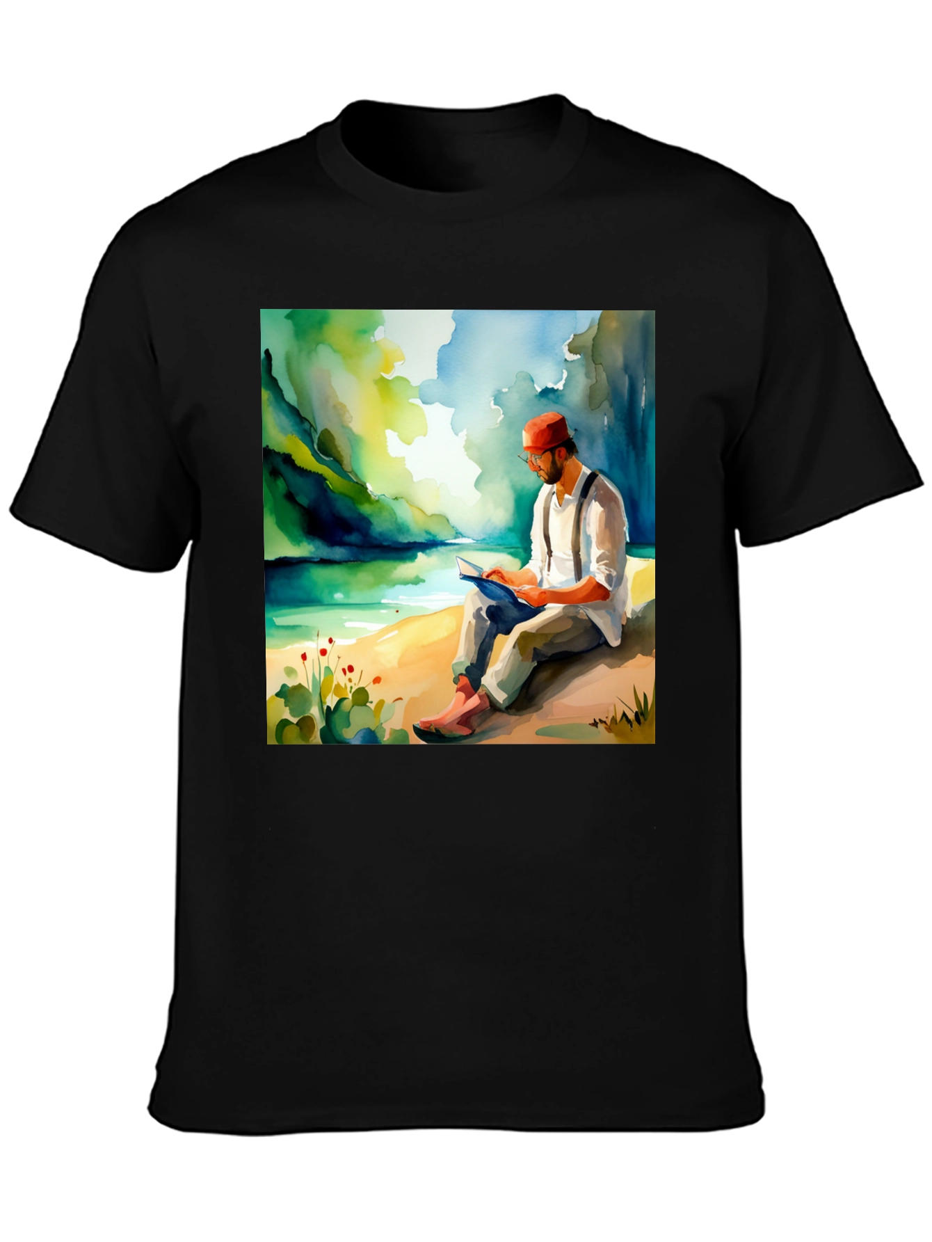 Literary Lake View Graphic Tee