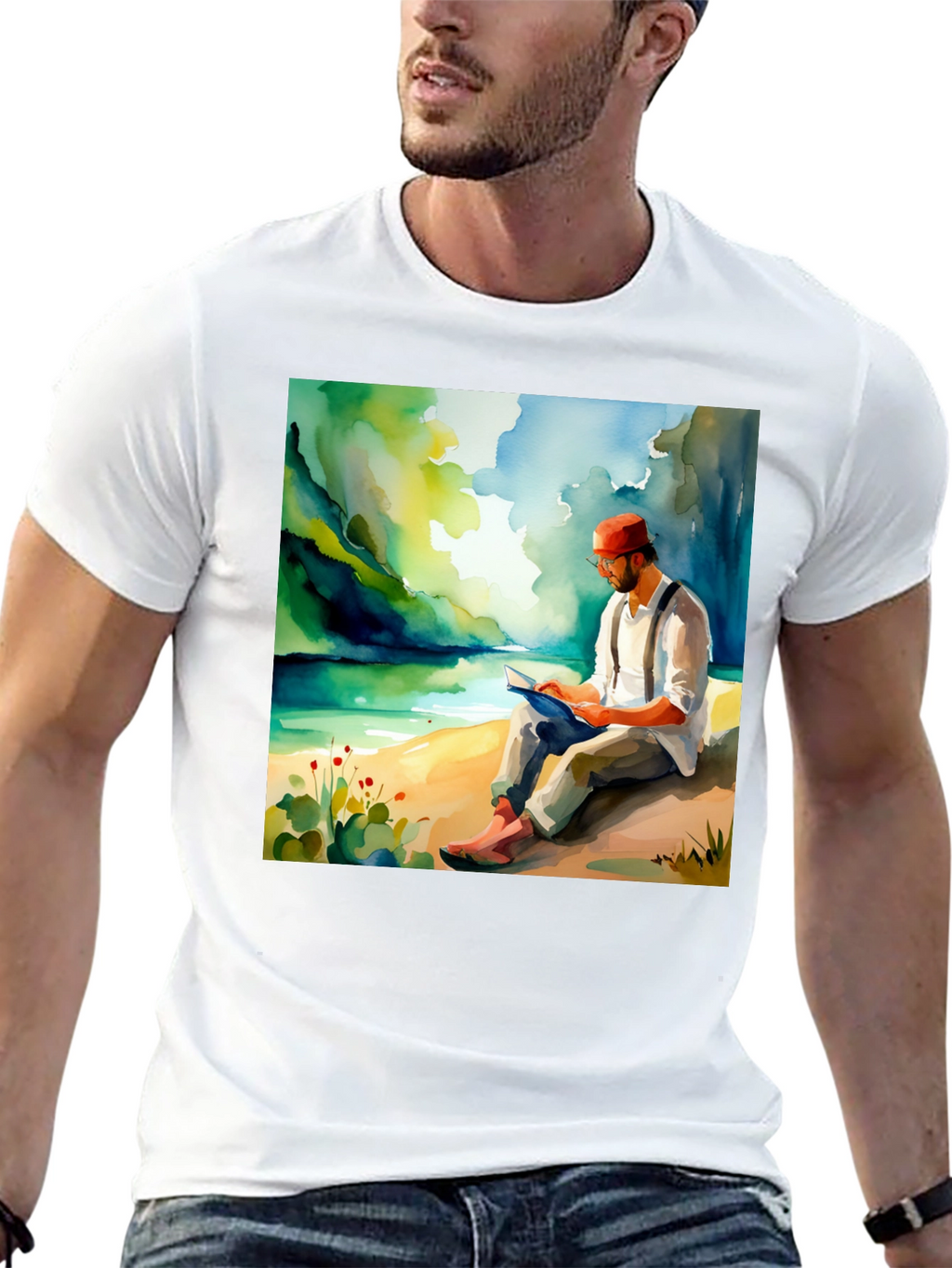 Literary Lake View Graphic Tee