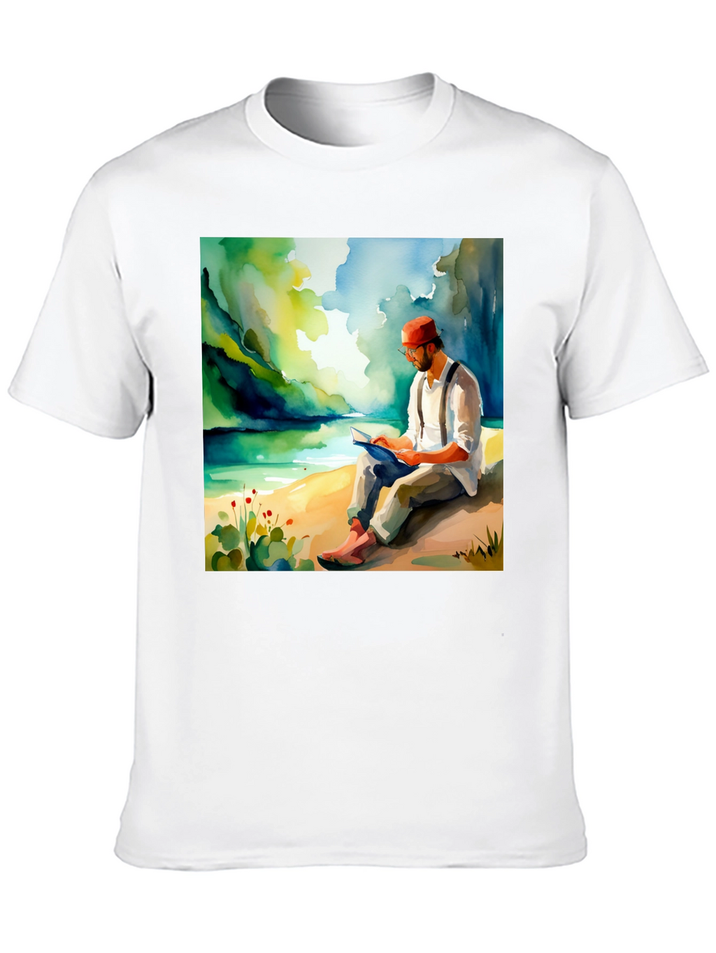 Literary Lake View Graphic Tee