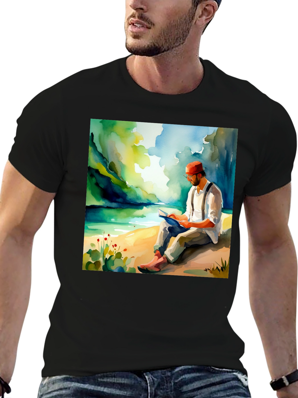 Literary Lake View Graphic Tee