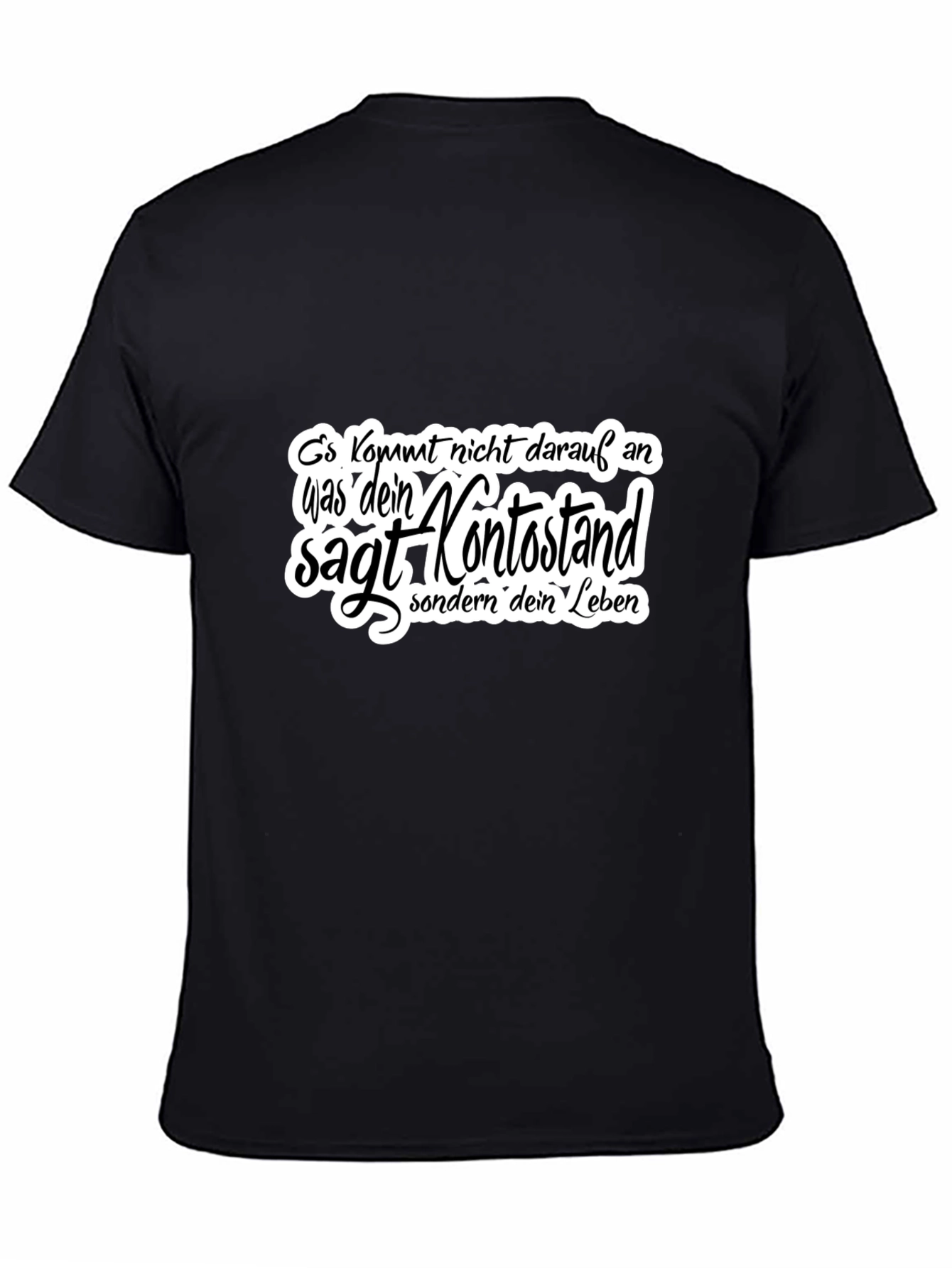 Black T-Shirt with German Quote