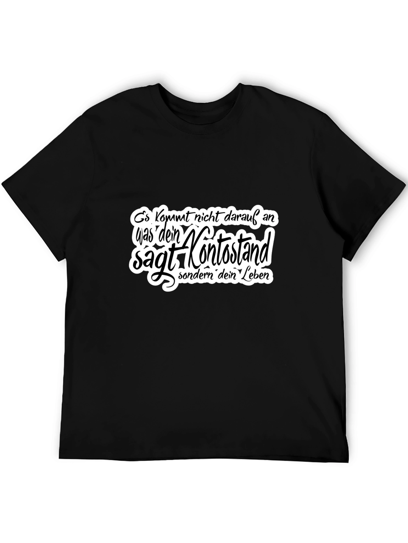 Black T-Shirt with German Quote