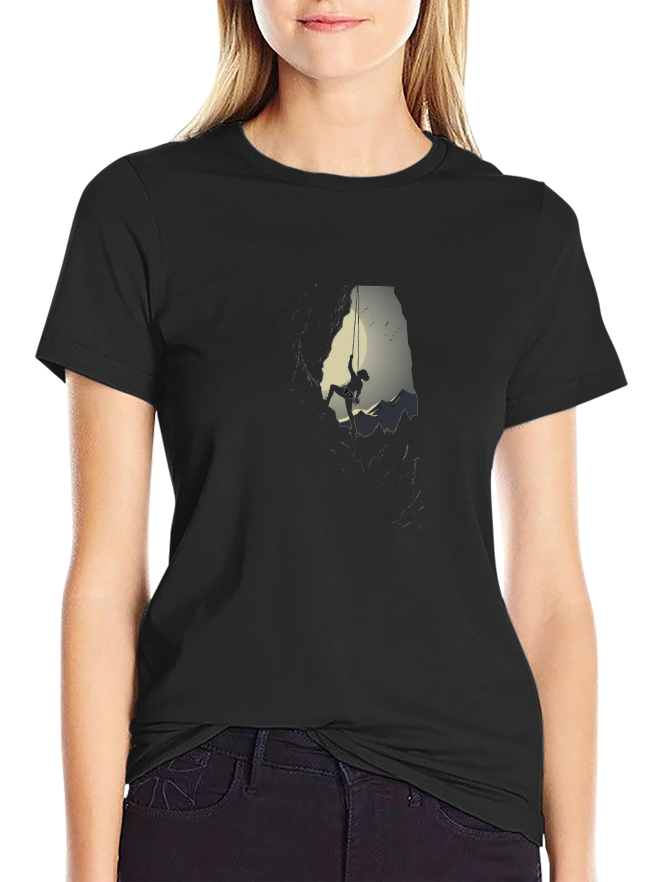 Climbing Silhouette Graphic T-Shirt