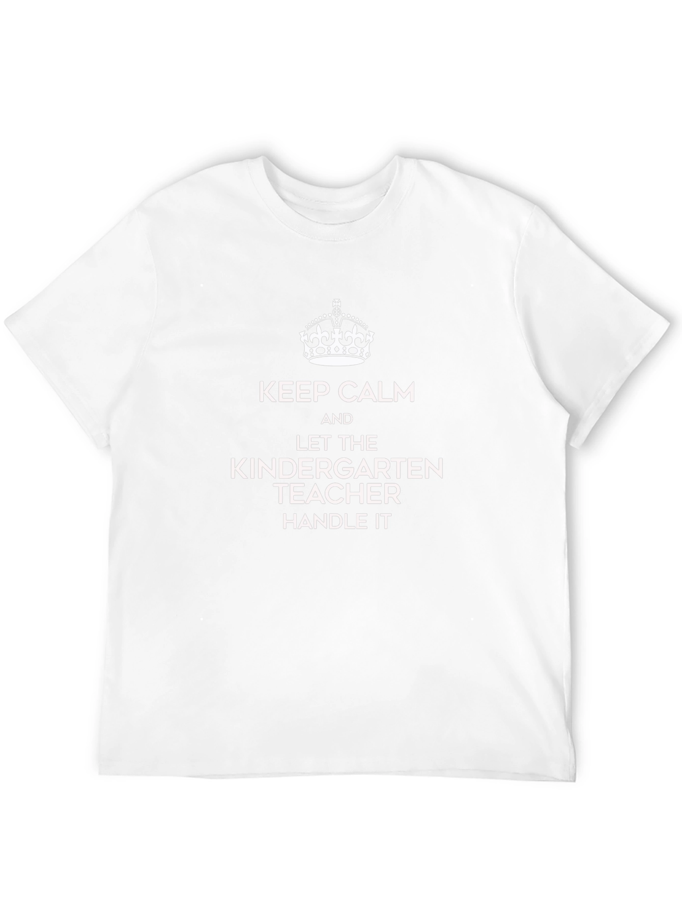 Keep Calm Kindergarten Teacher Black T-Shirt
