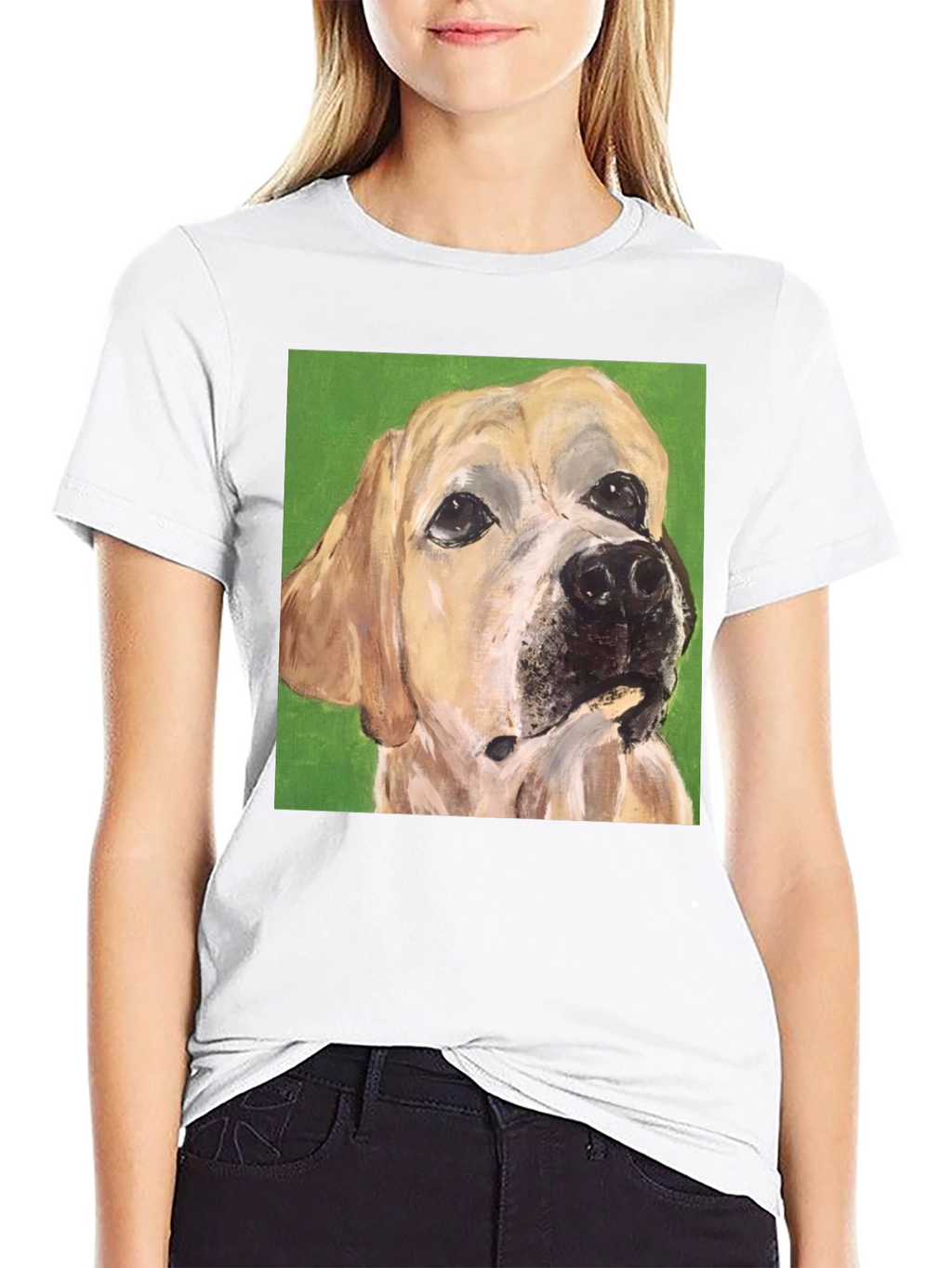 Dog Portrait Tee - Artistic Pet Lovers T-Shirt