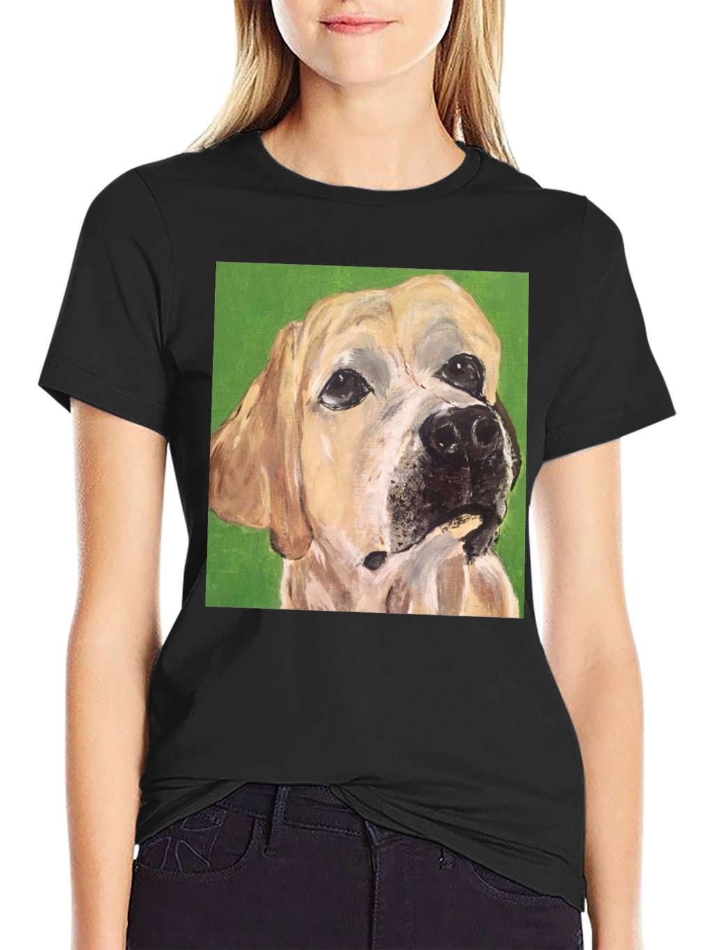 Dog Portrait Tee - Artistic Pet Lovers T-Shirt