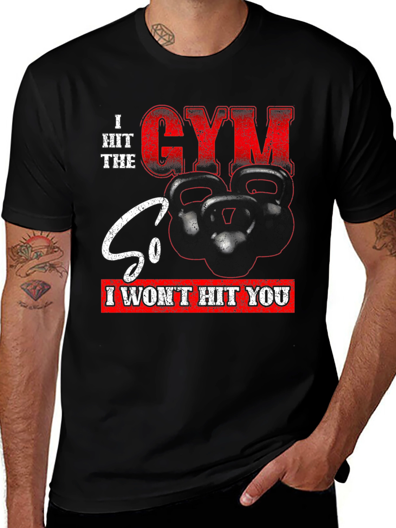 Gym Motivation Graphic T-Shirt
