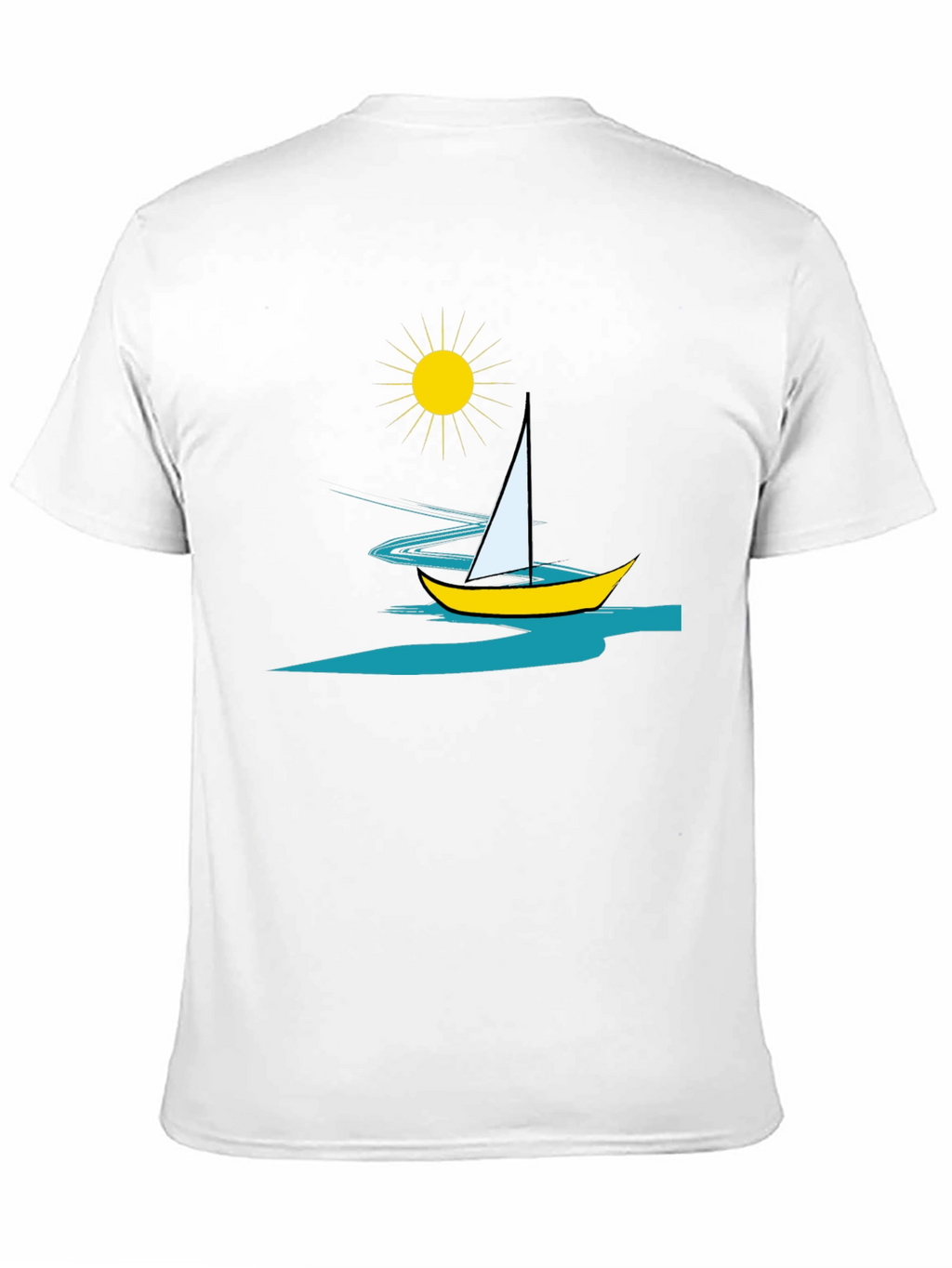 Sailing Graphic Tee - Mens Black T-Shirt